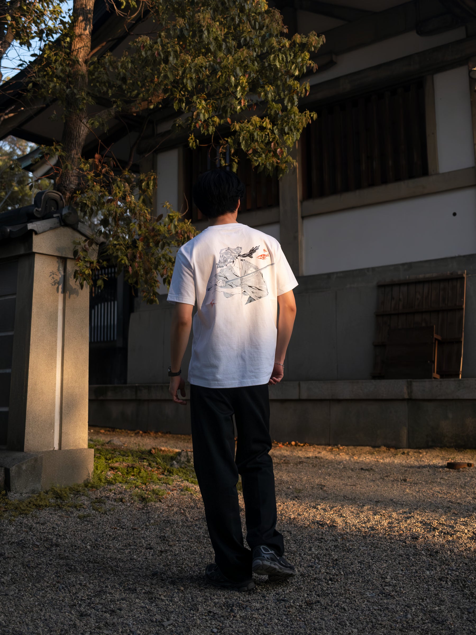 Flow of Water Box Tee - White