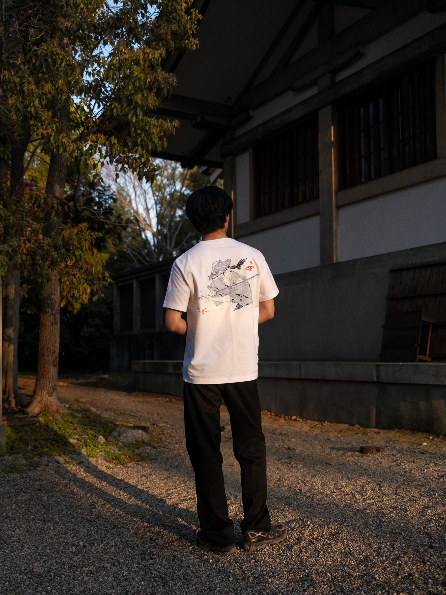 Flow of Water Box Tee - White