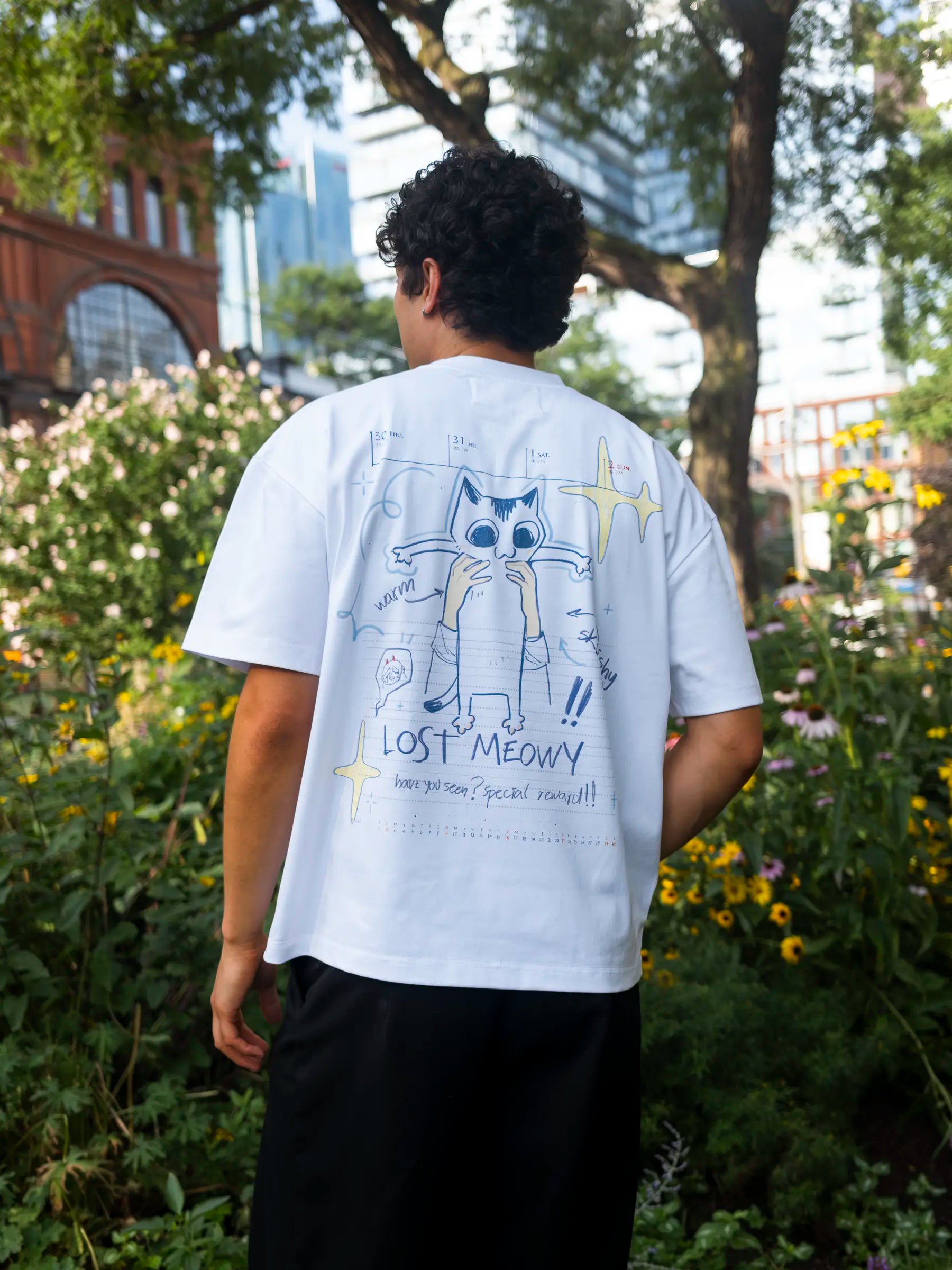 Lost Cat Tee - White