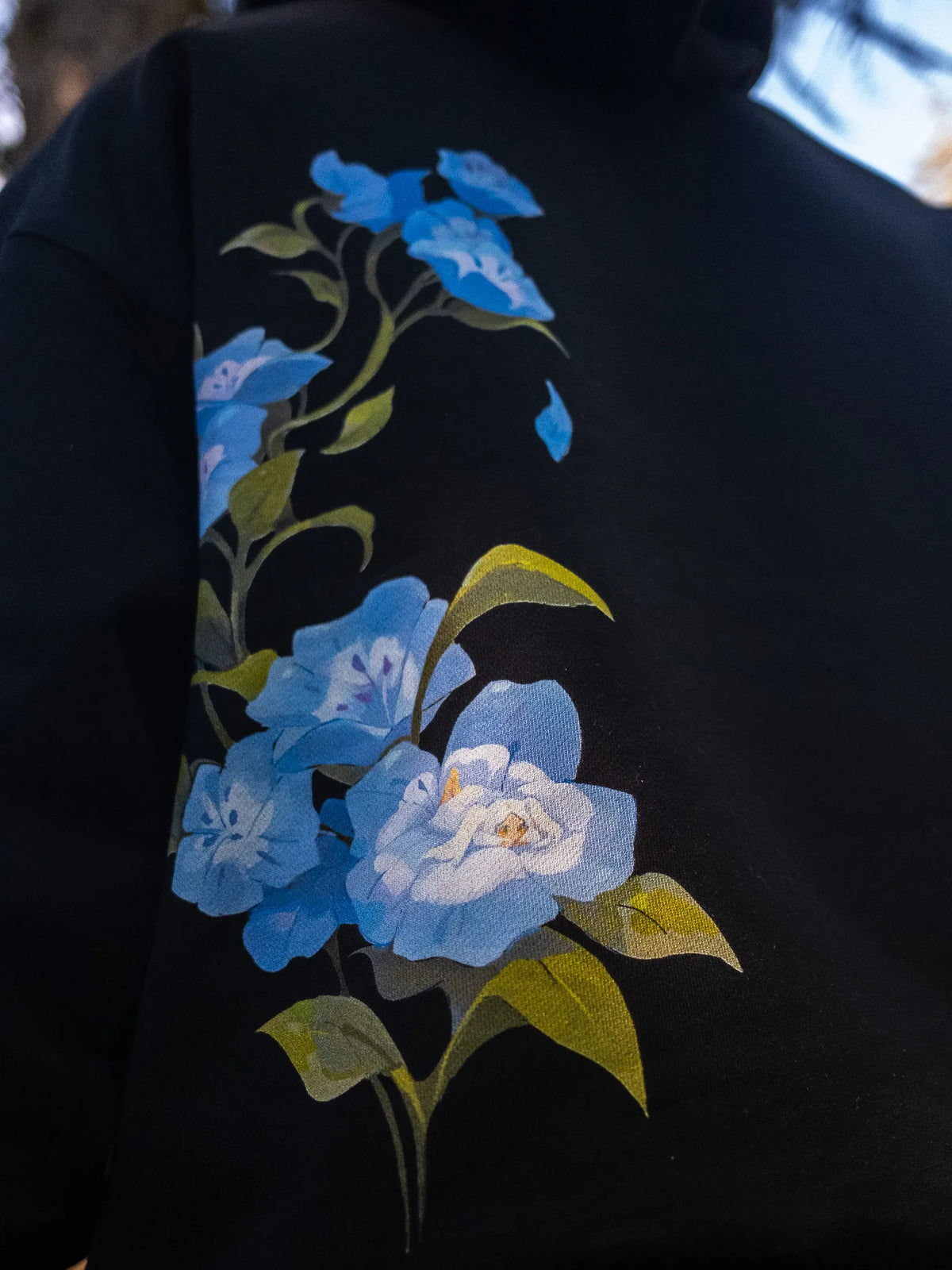 Flowerbed Hoodie - Black