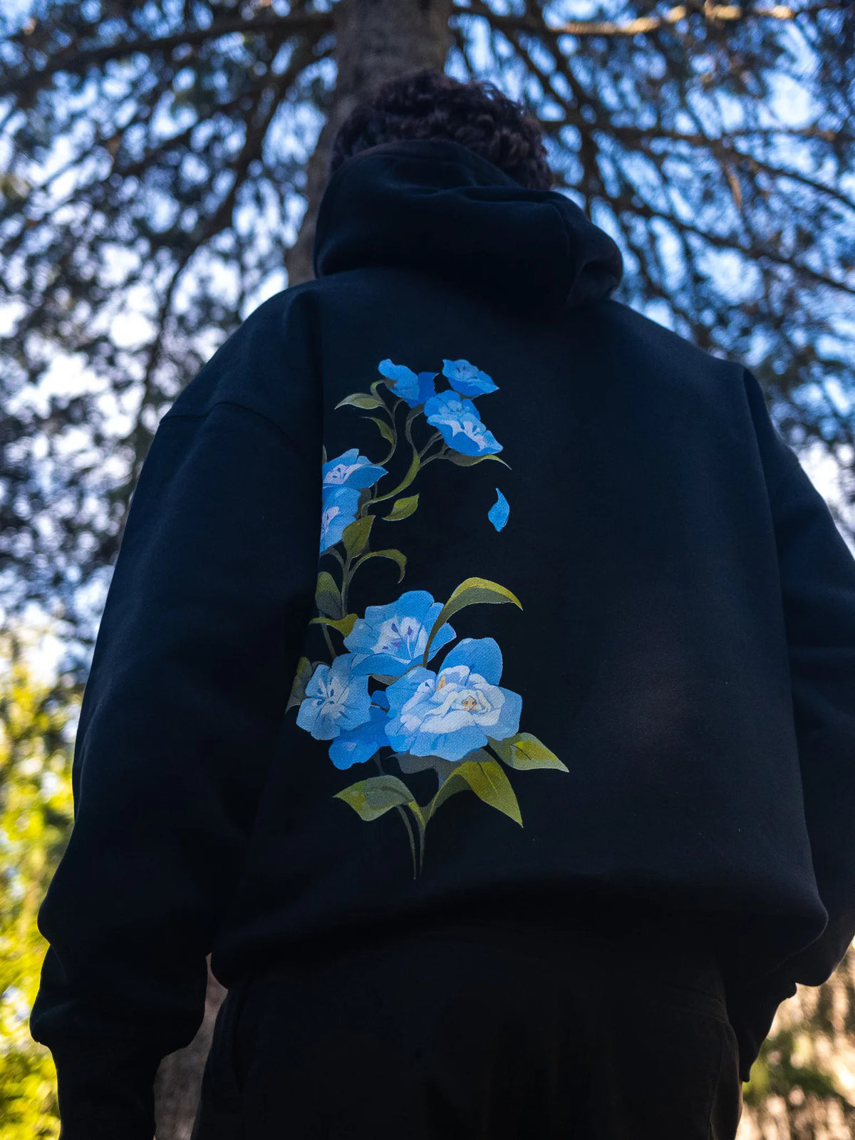 Flowerbed Hoodie - Black