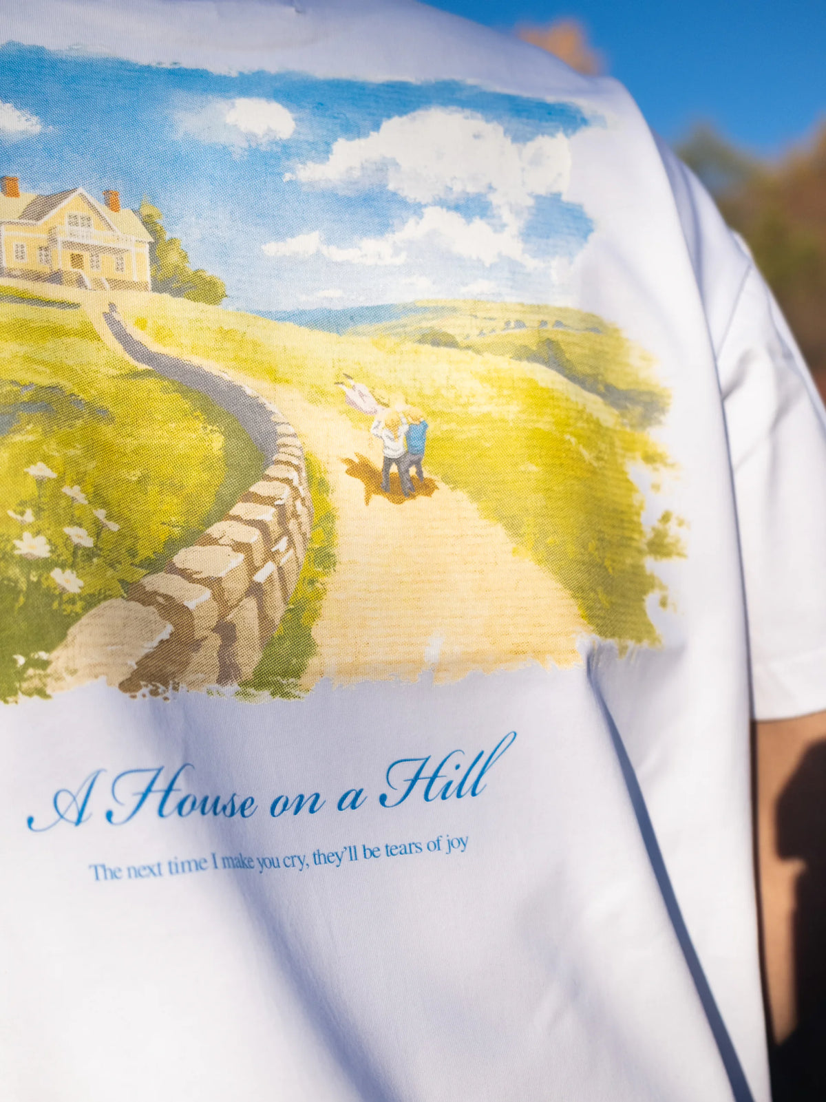 House on a Hill Tee - White