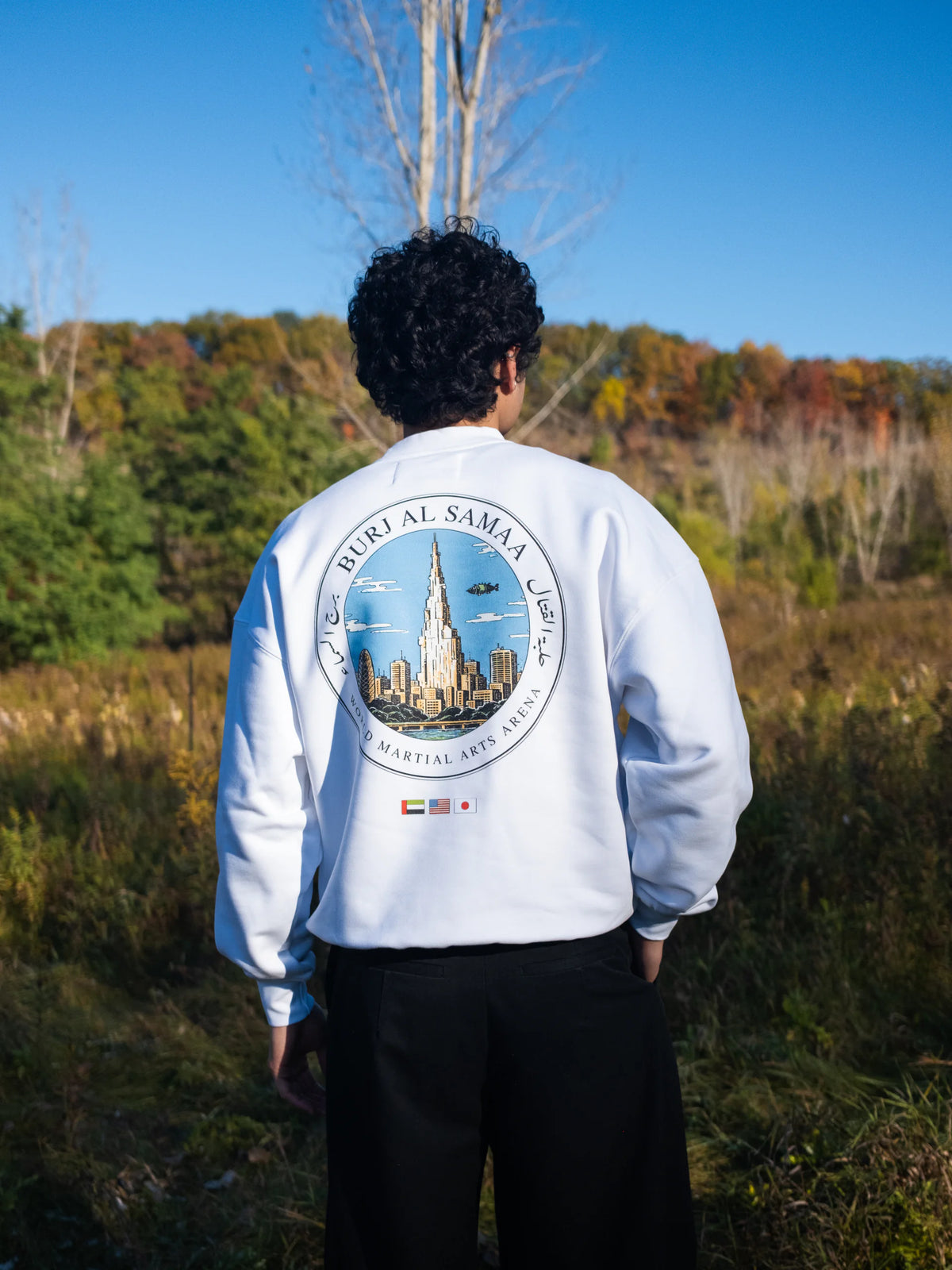 Sky Tower Crewneck - White