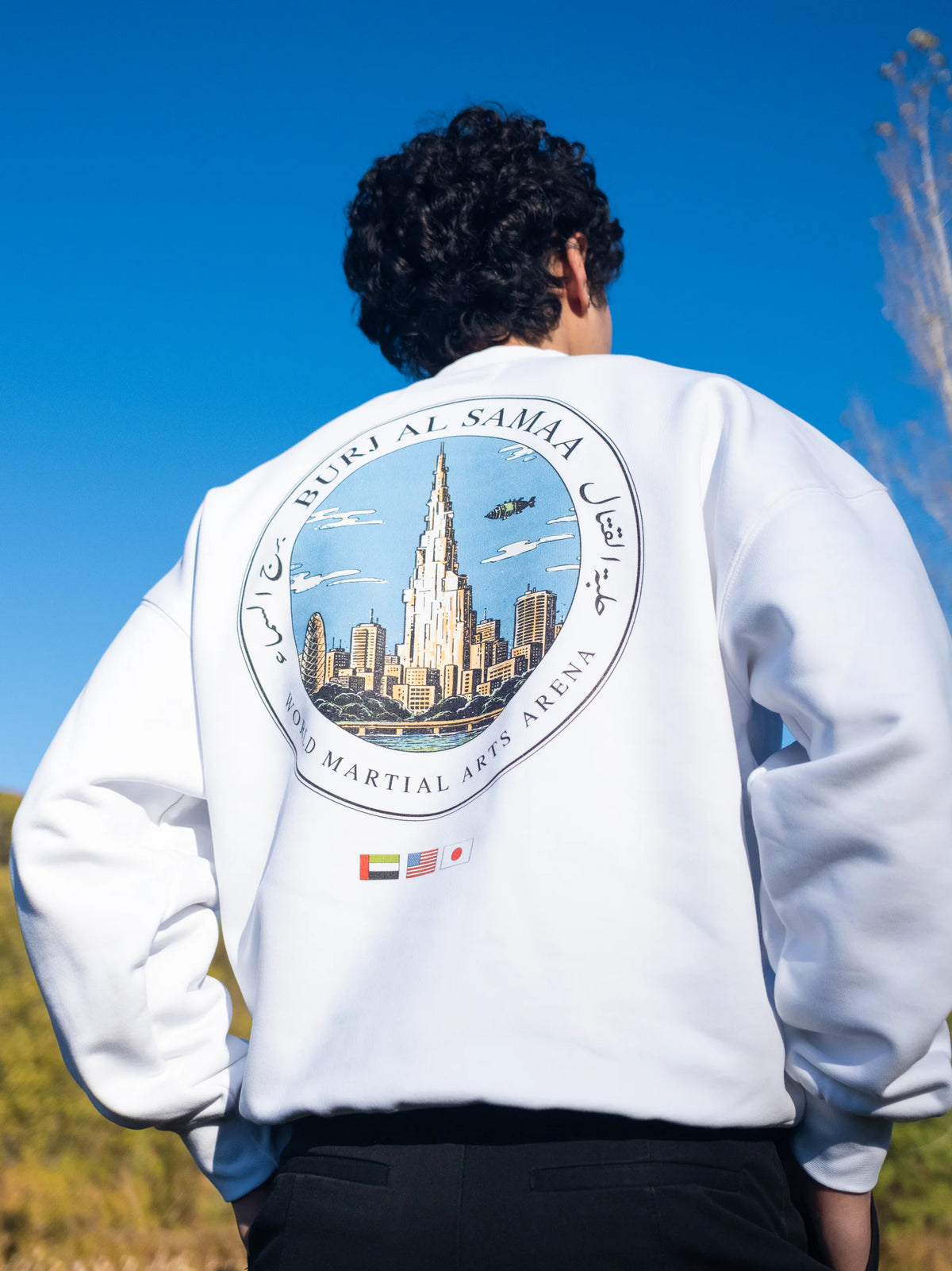 Sky Tower Crewneck - White