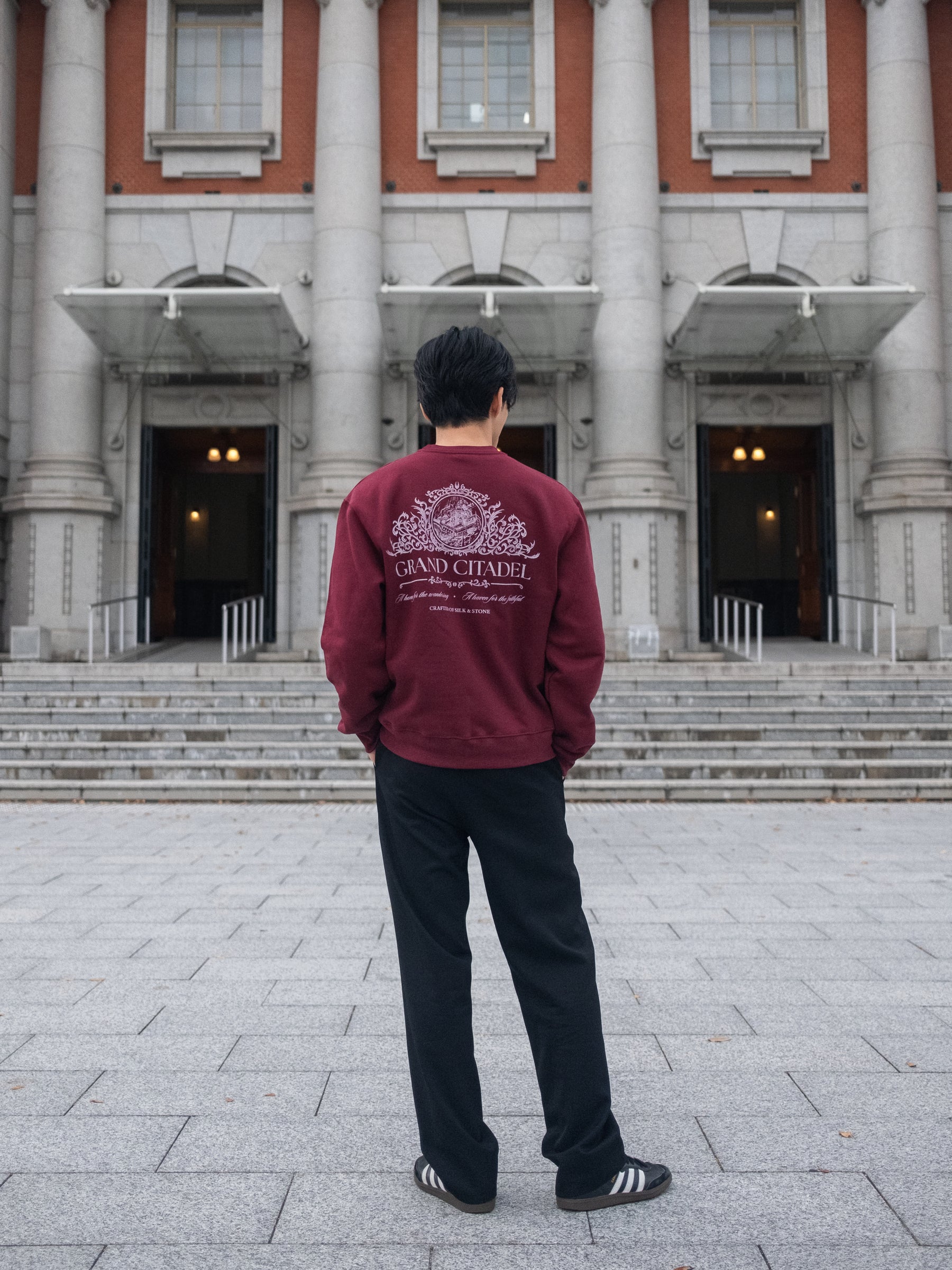 Citadel Box Crewneck - Maroon