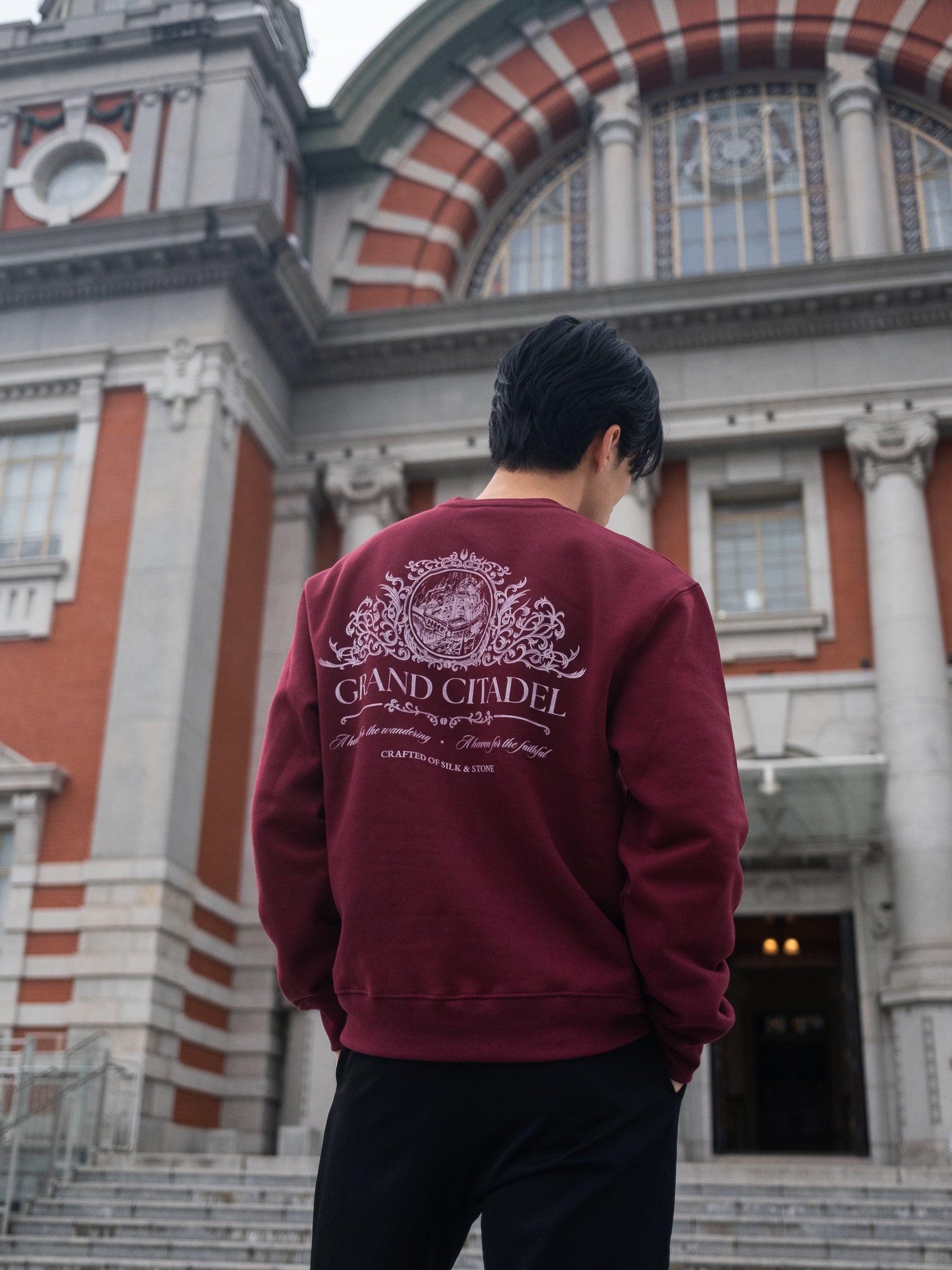 Citadel Box Crewneck - Maroon