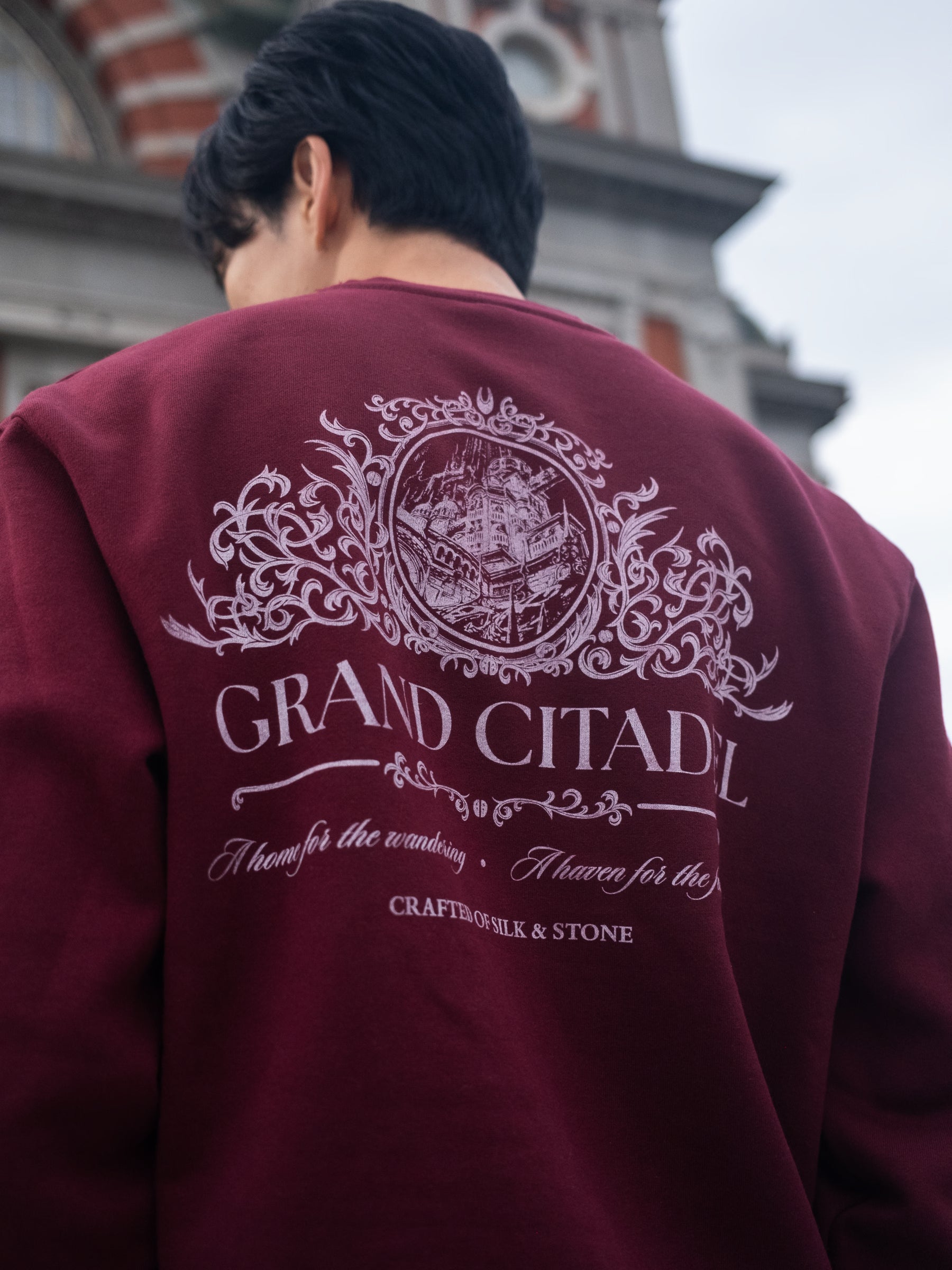 Citadel Box Crewneck - Maroon