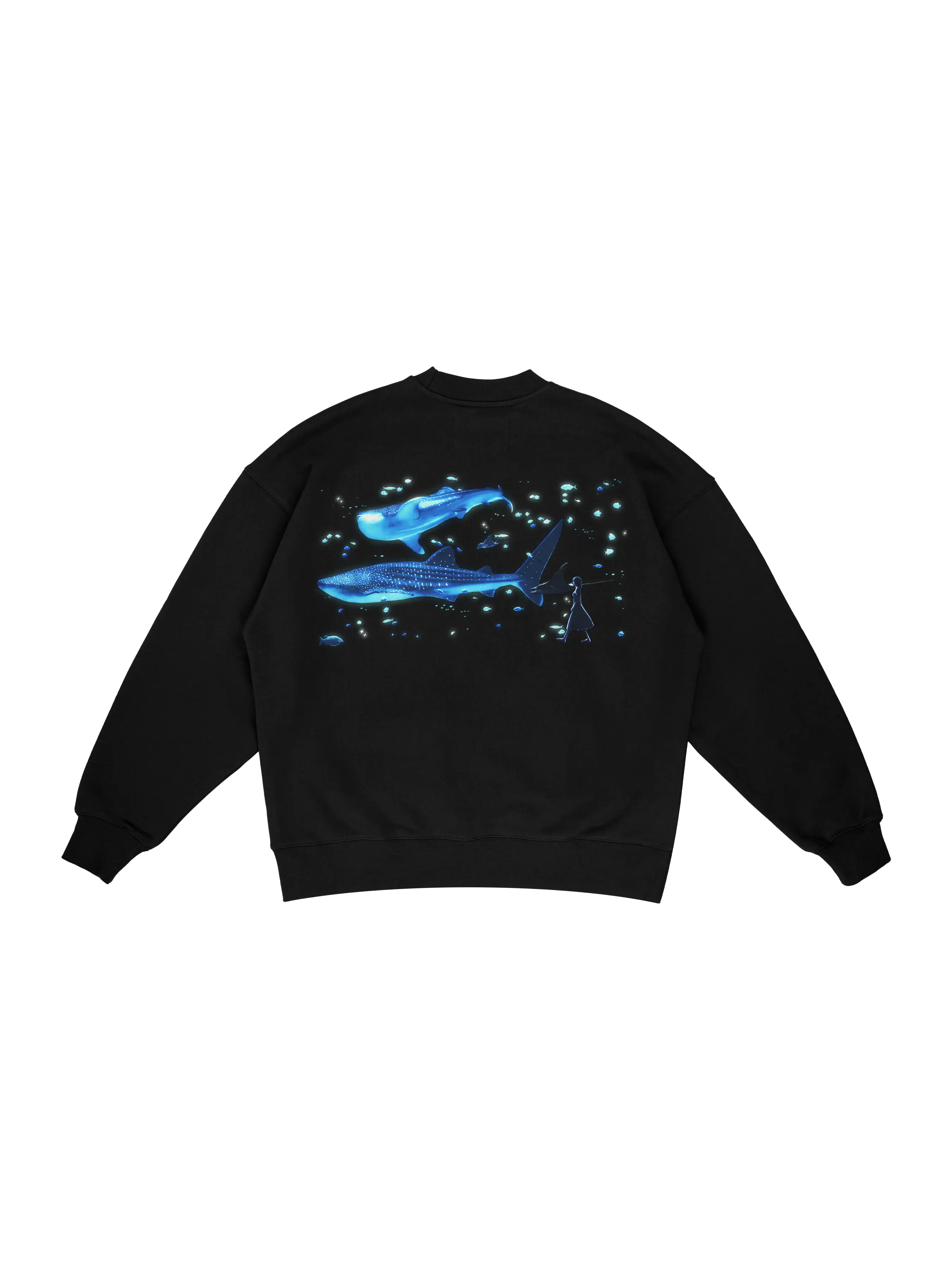 Aquarium Box Crewneck - Black