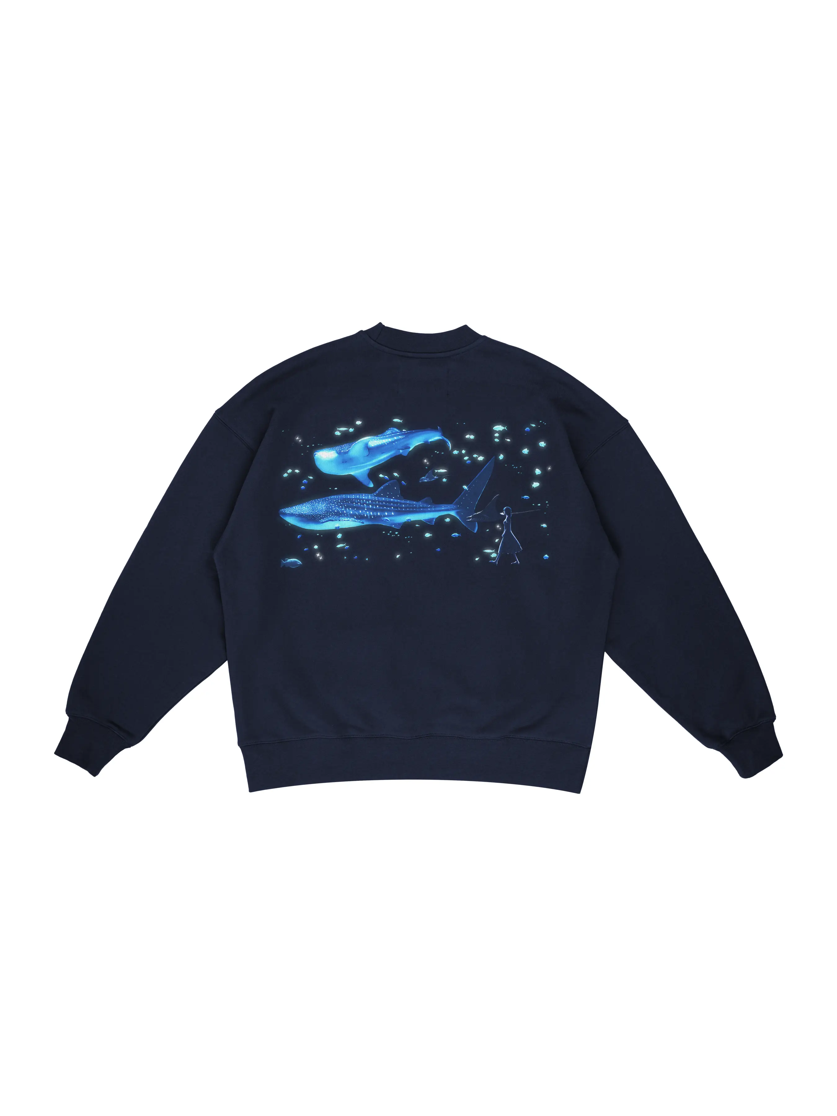 Aquarium Box Crewneck - Navy
