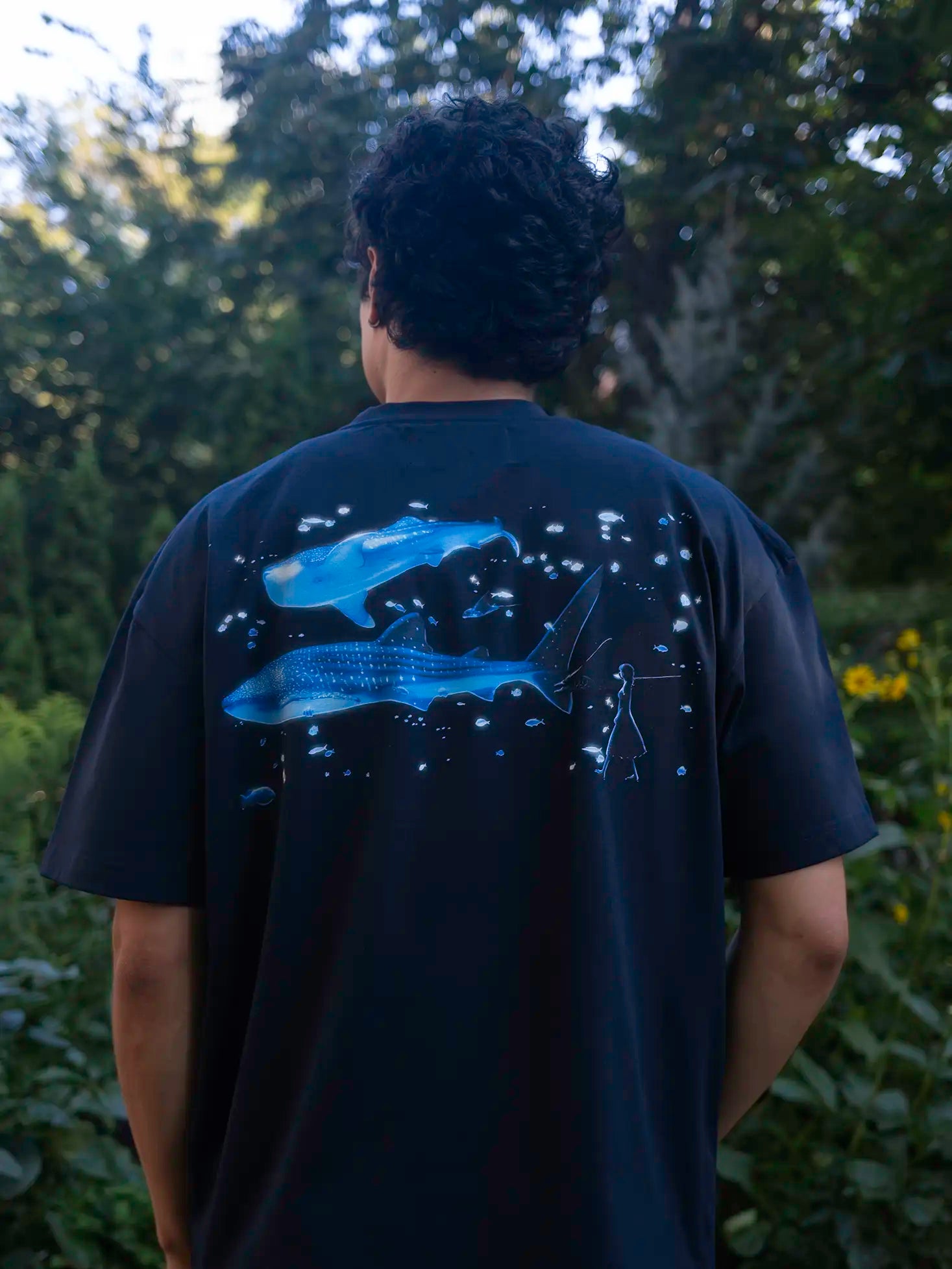 Aquarium Tee - Navy