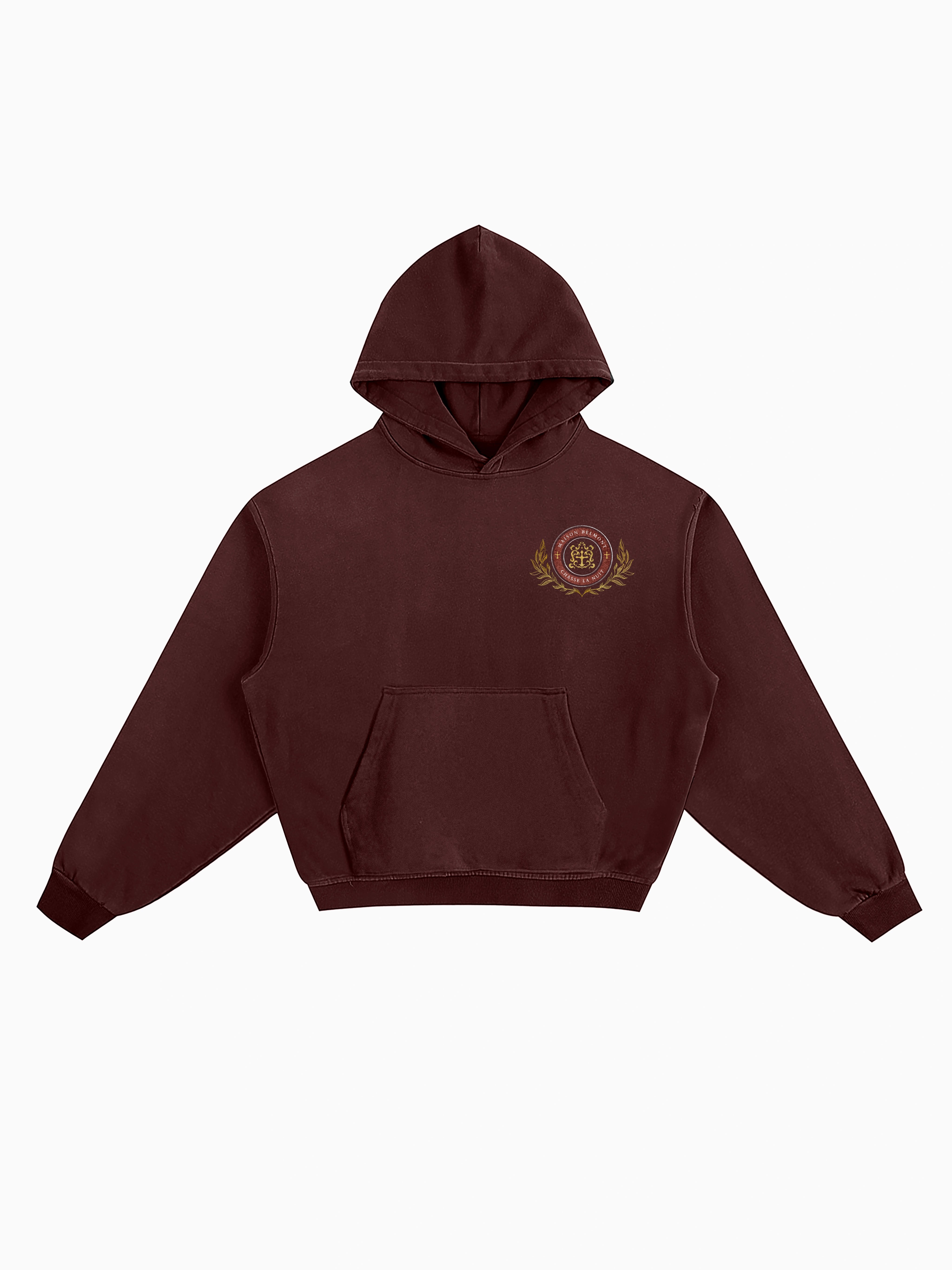Belmont Box Hoodie - Maroon