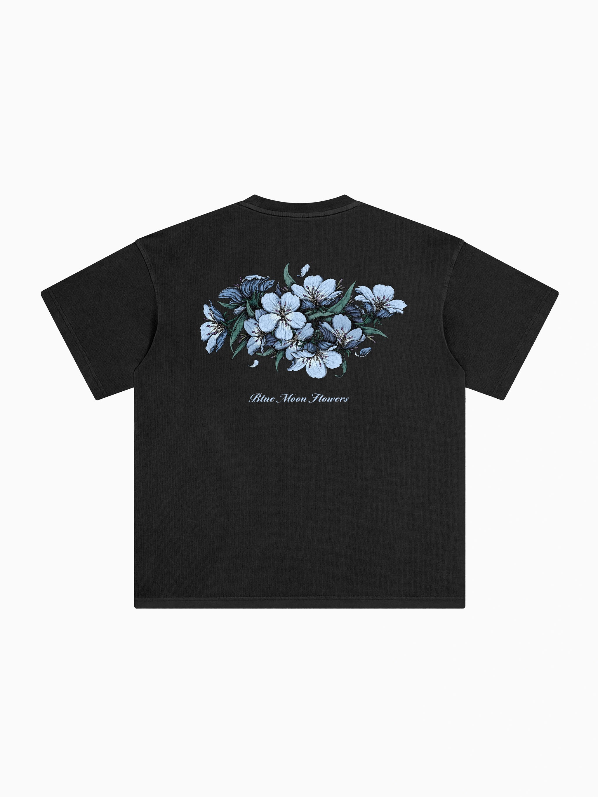 bluemoonflowersboxteeblackback