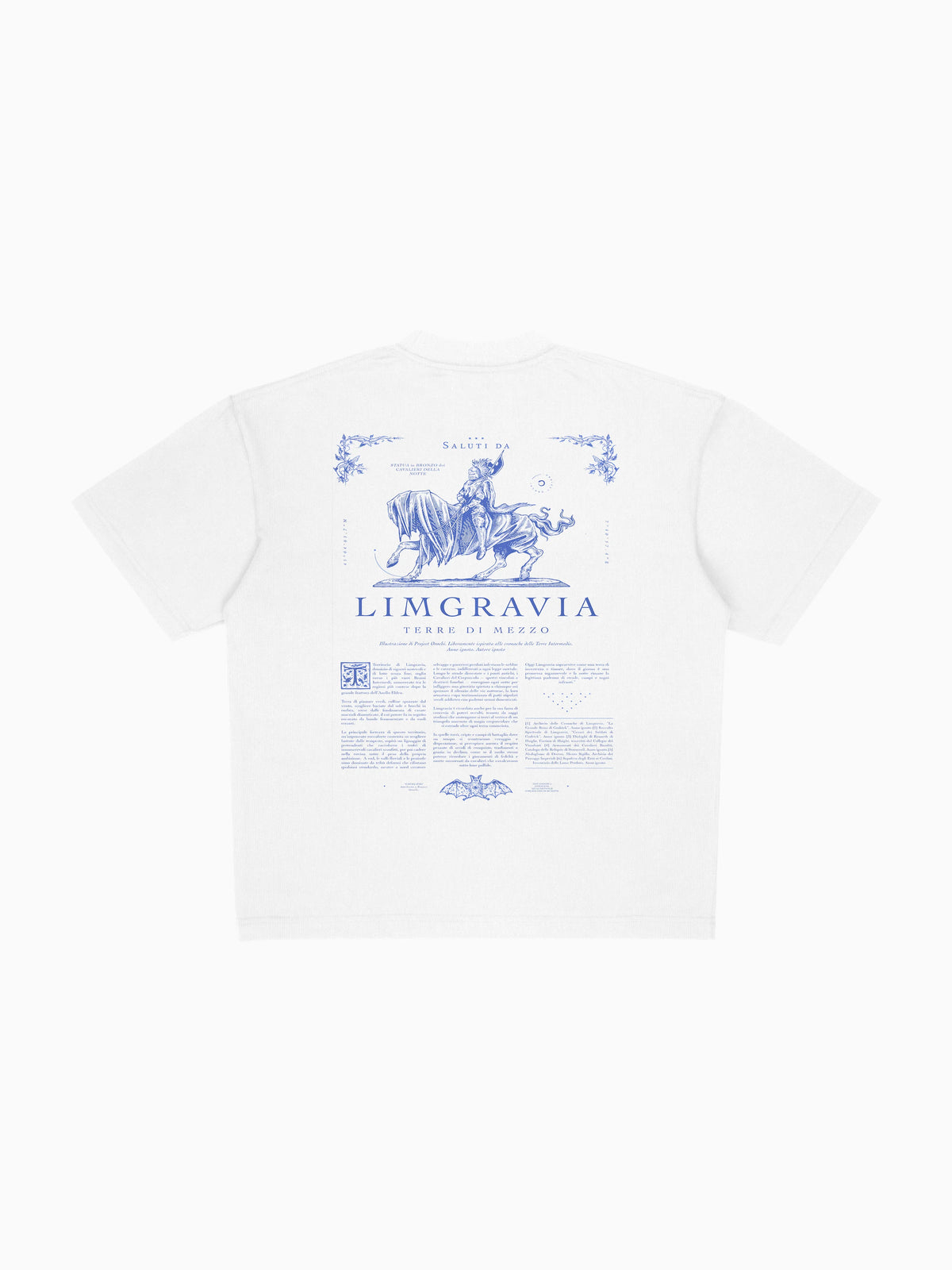 Cavalieri Tee - White (back mockup)