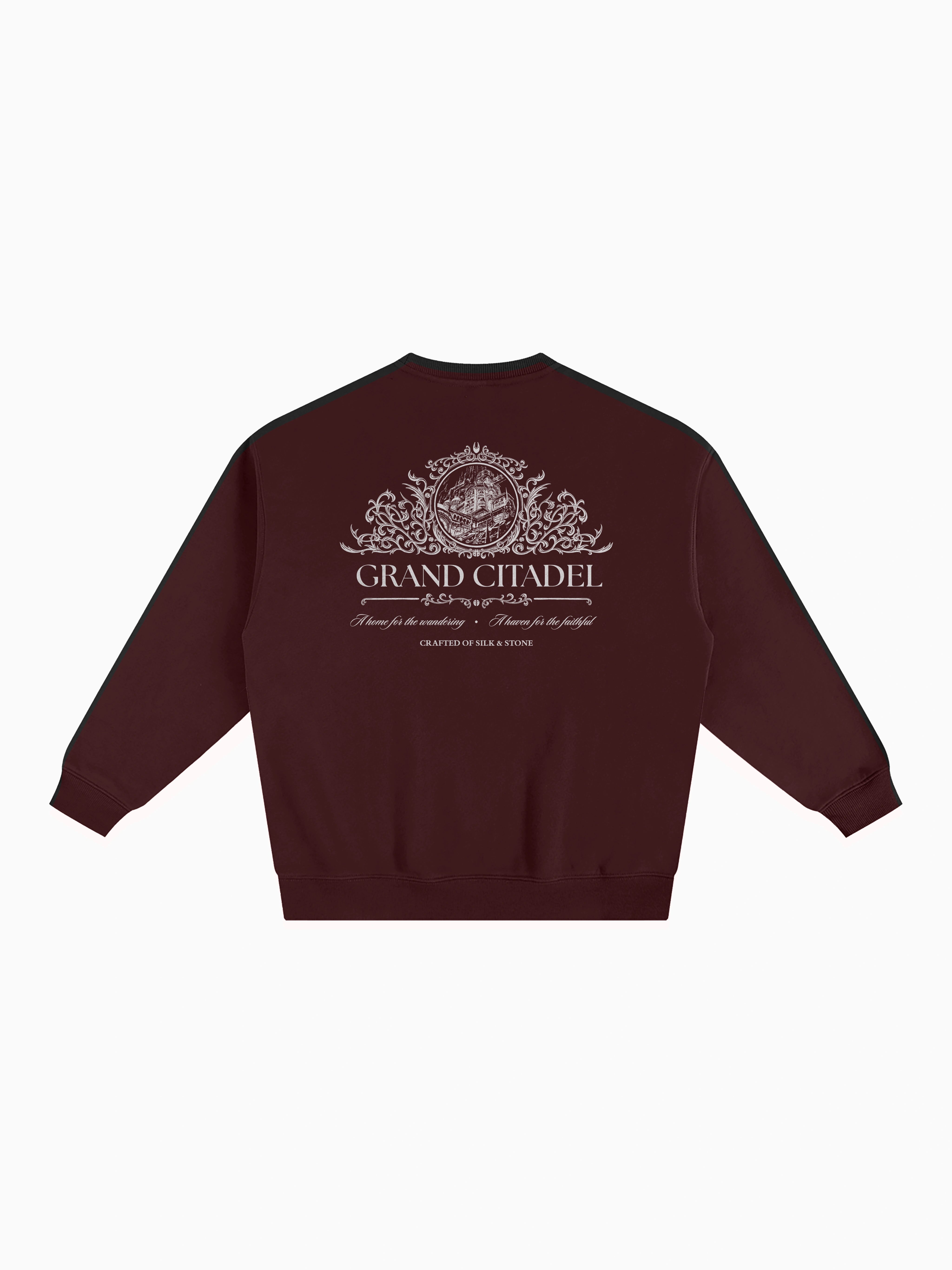 Citadel Box Crewneck - Maroon