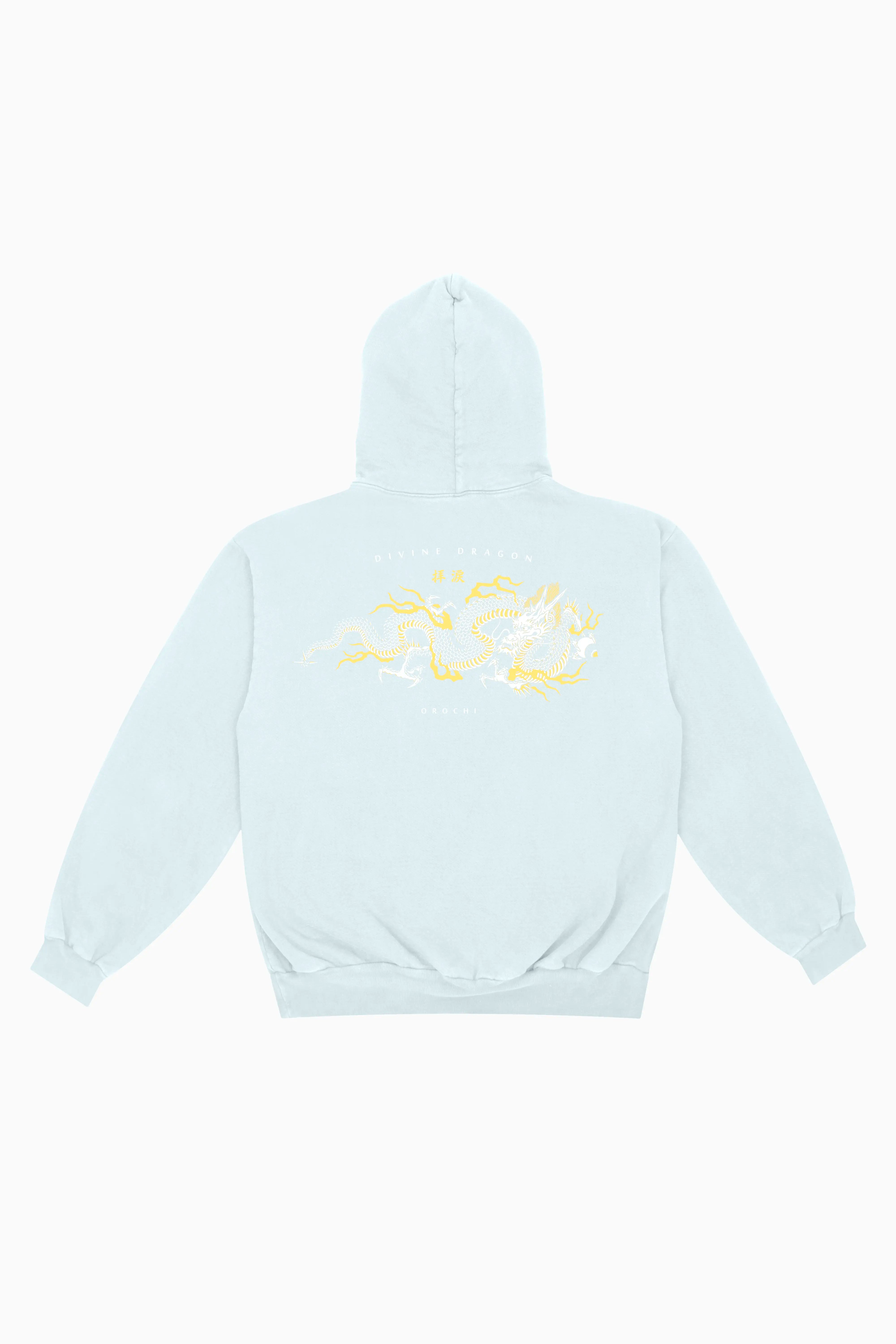 Divine Dragon Box Hoodie - Light Blue