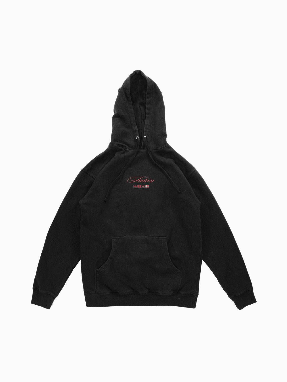 Fabio Hoodie - Black (front mockup)