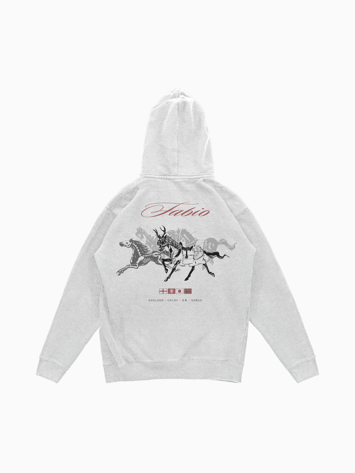 Fabio Hoodie - Heather Gray (back mockup)