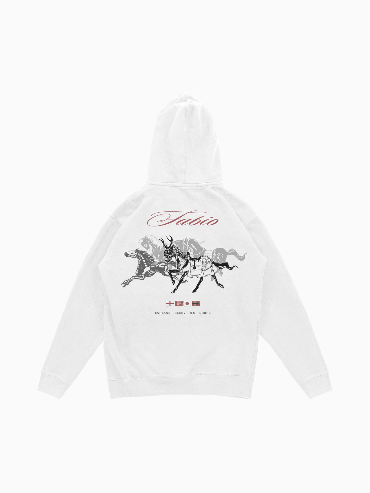 Fabio Hoodie - White (back mockup)