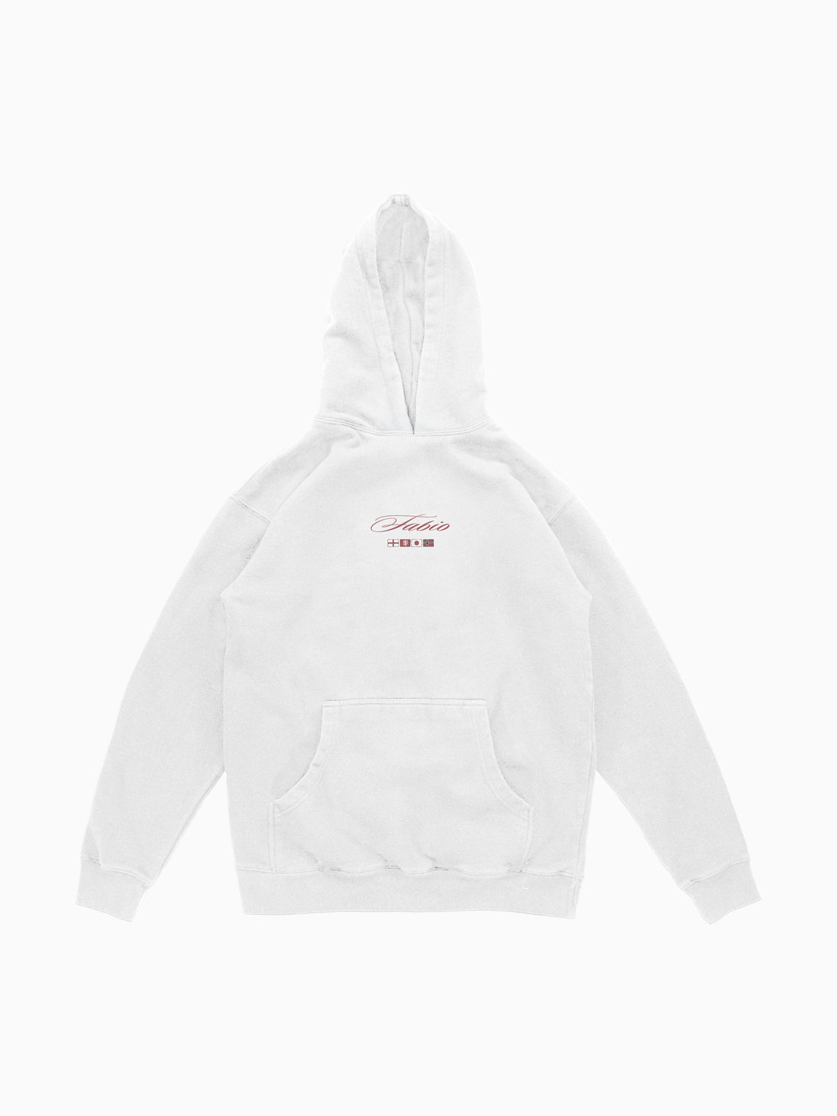 Fabio Hoodie - White (front mockup)