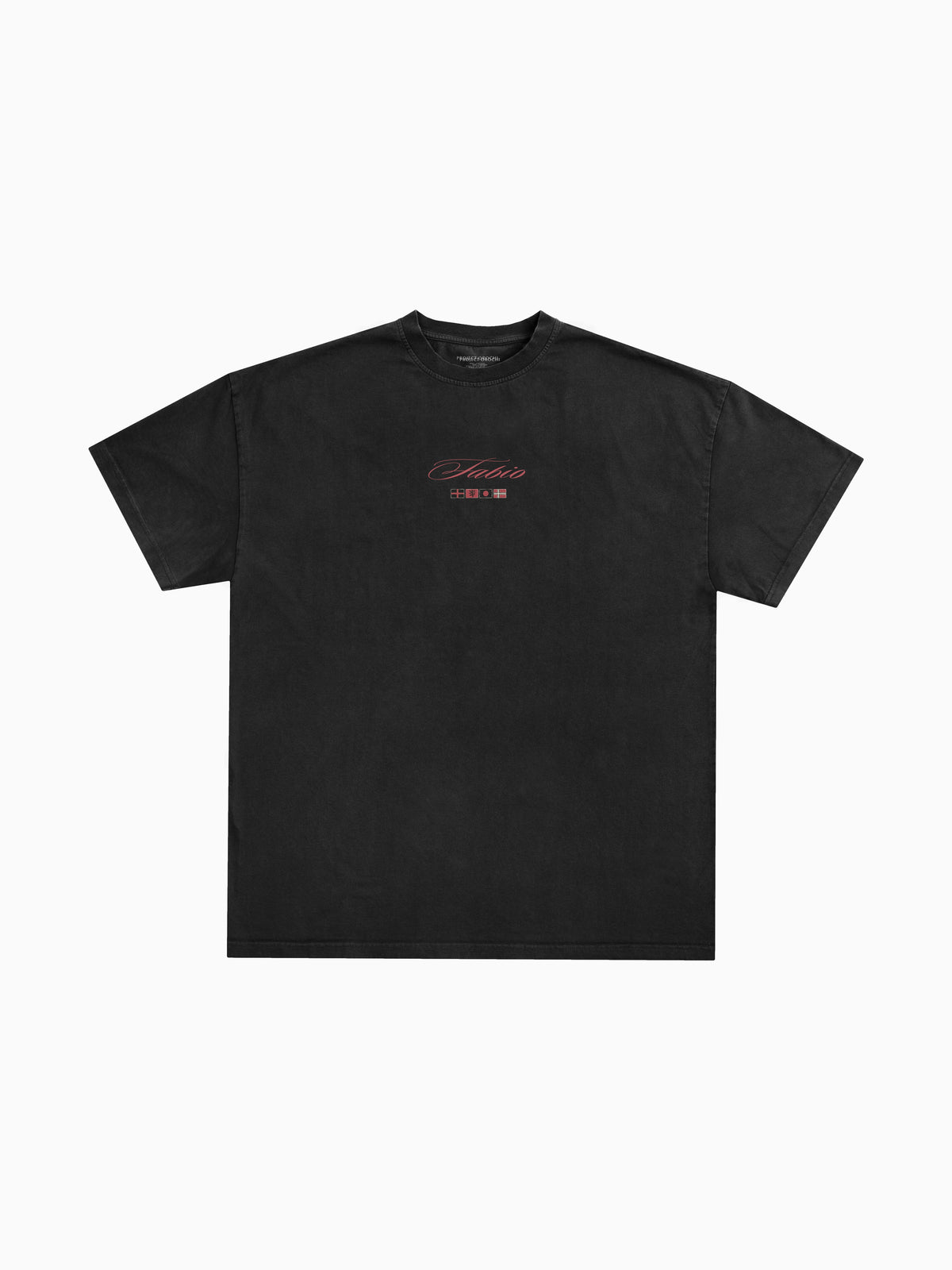 Fabio Tee - Black (front mockup)