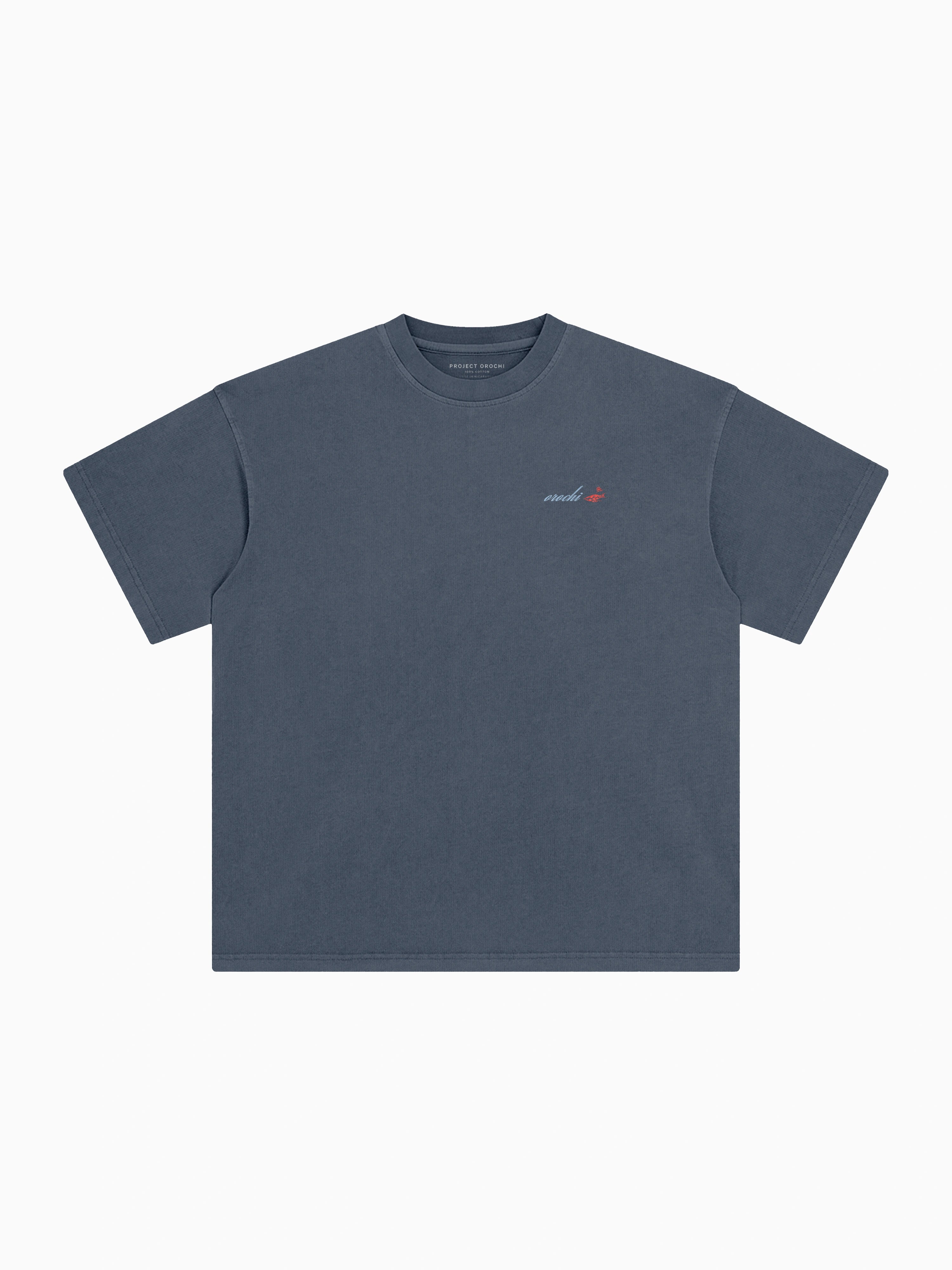 Flow of Water Box Tee - Slate