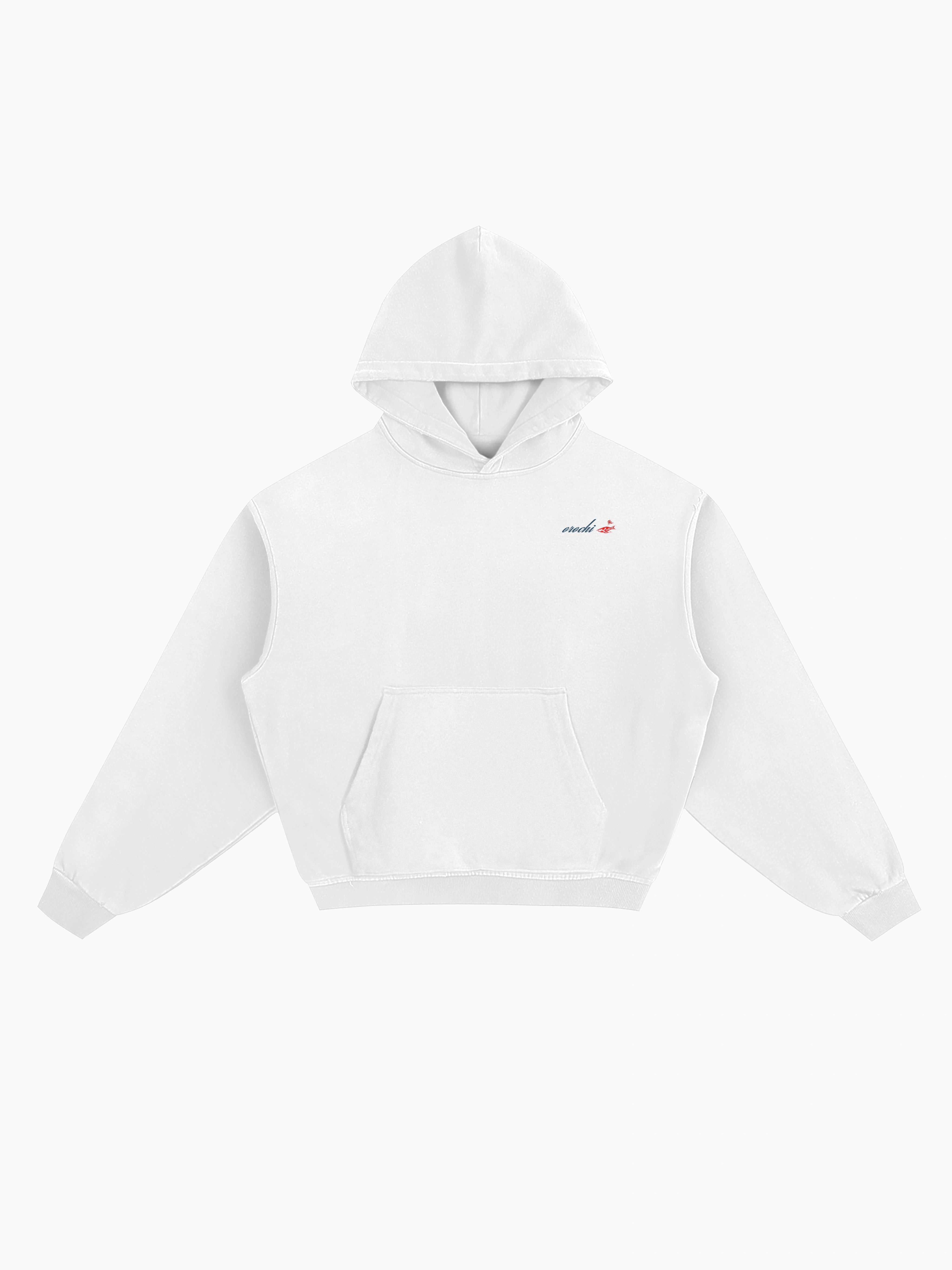 Flow of Water Box Hoodie - White