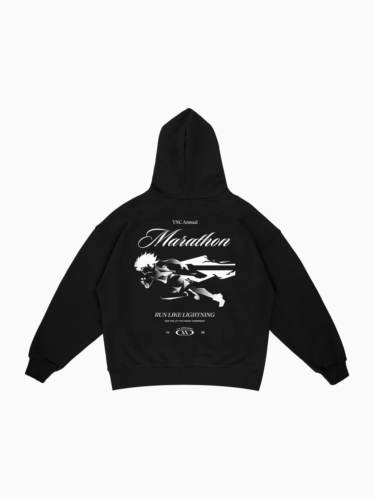 Godspeed Hoodie - Black (back mockup)