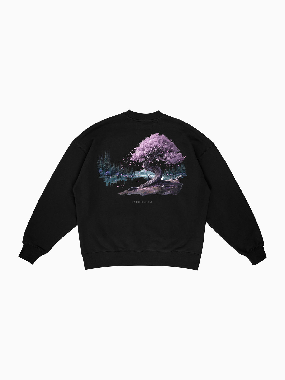 Kaito Crewneck - Black (back mockup)