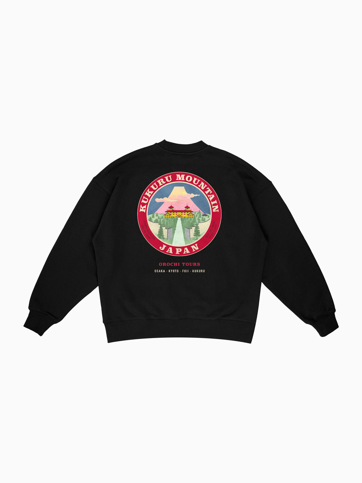 Kukuru Crewneck - Black (back mockup)