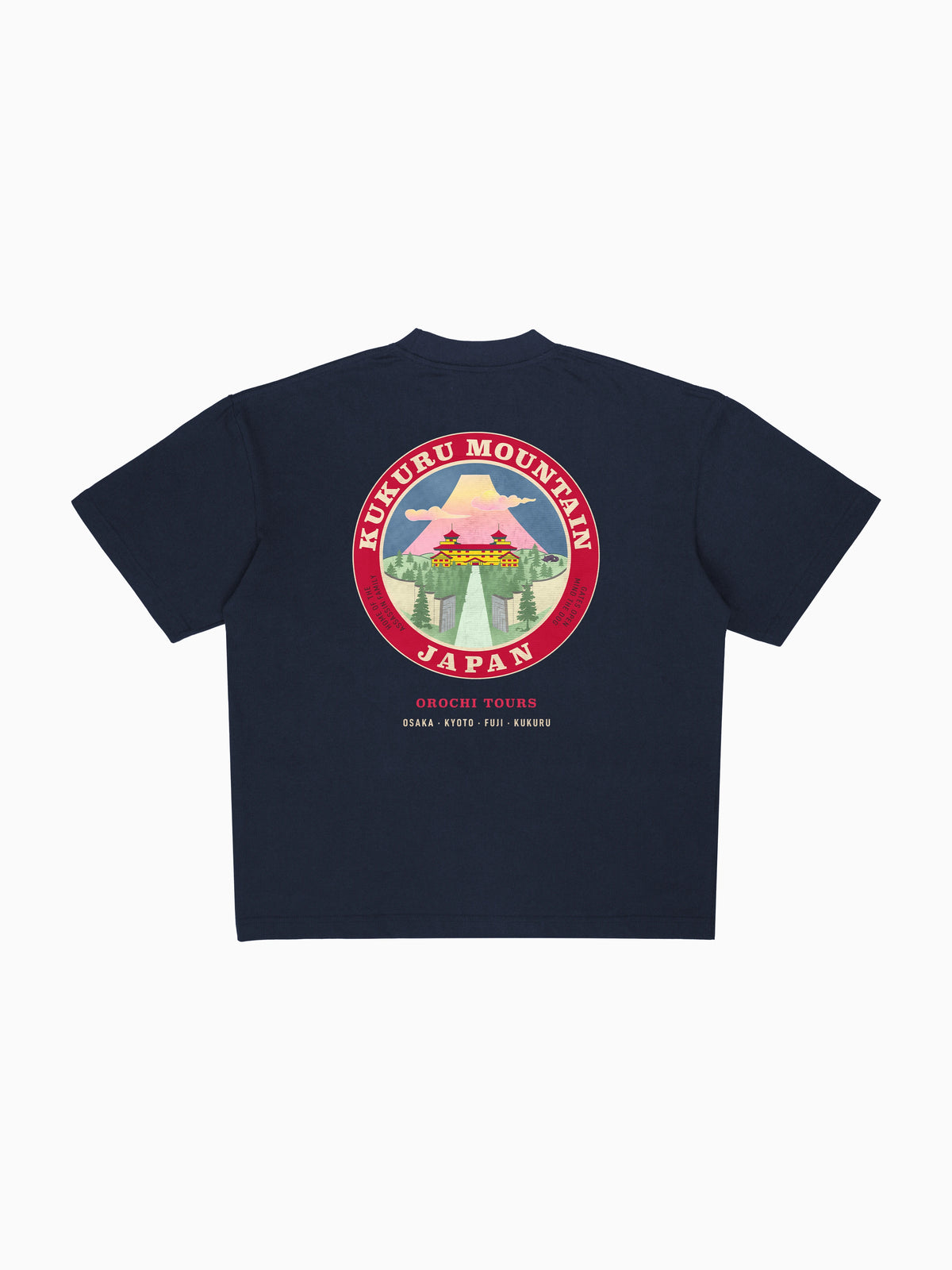 Kukuru Tee - Navy (back mockup)