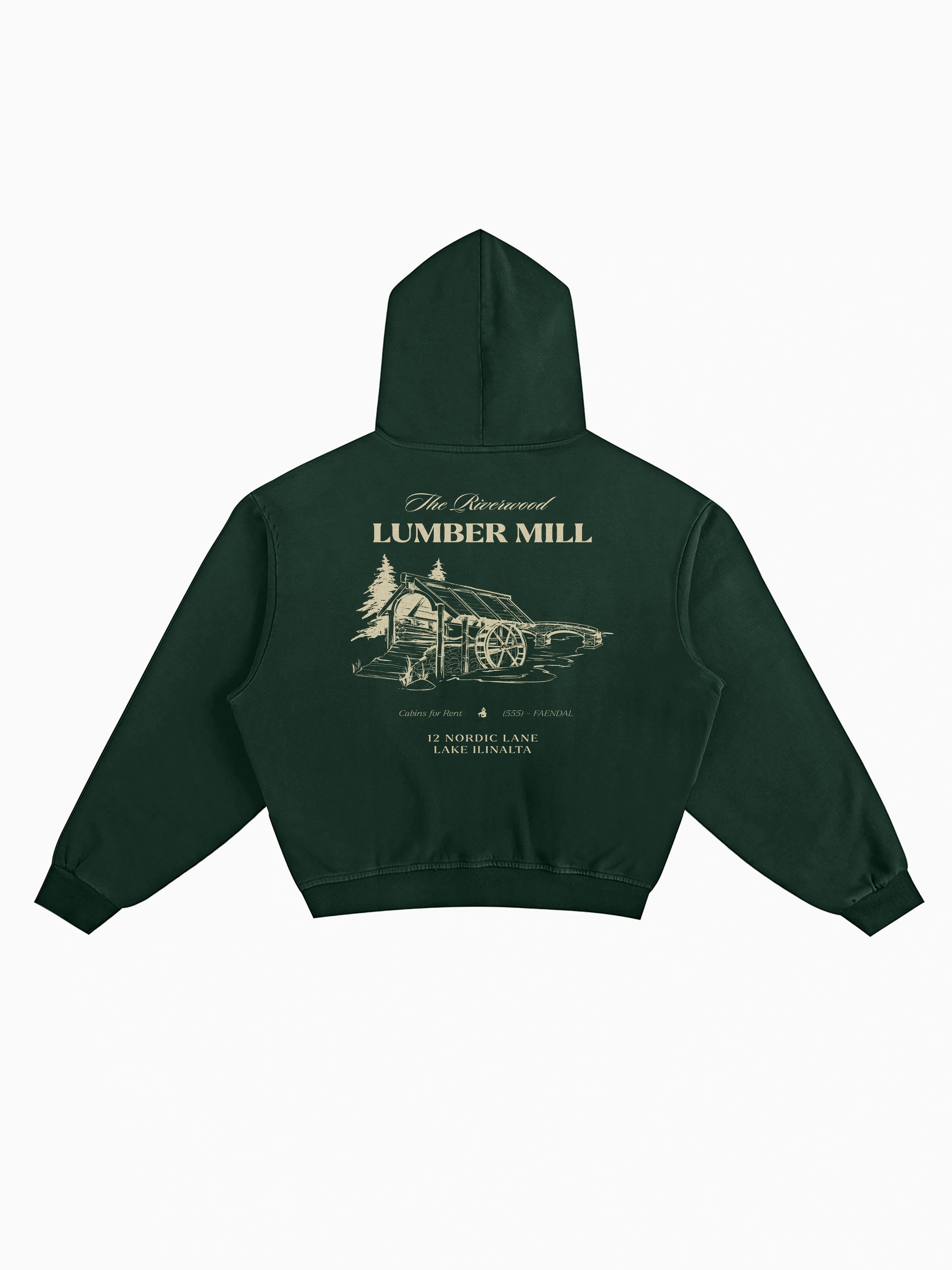 Lumber Mill Box Hoodie - Forest Green Lumber Mill Box Hoodie - Forest Green