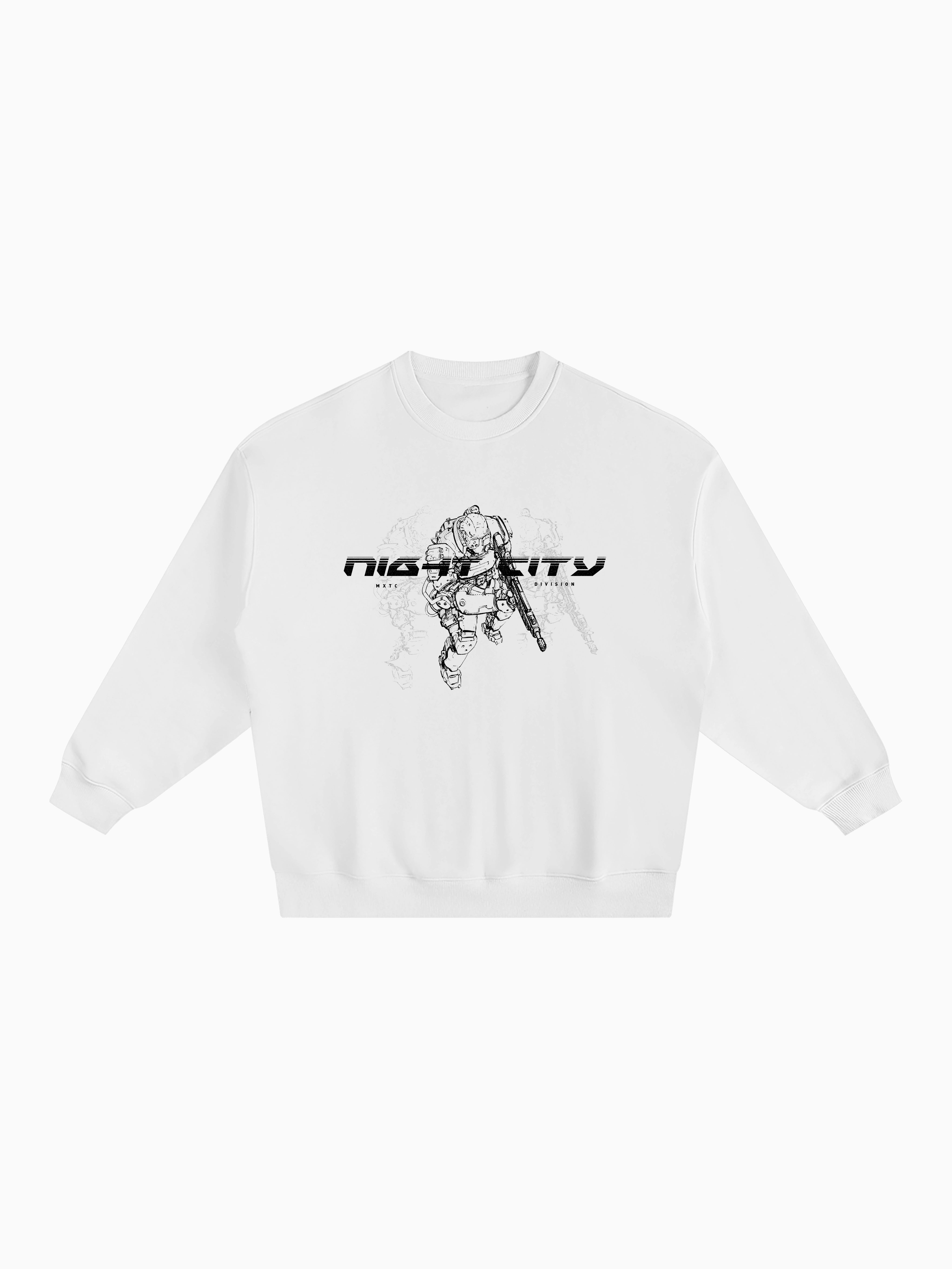 NCPD Box Crewneck - White