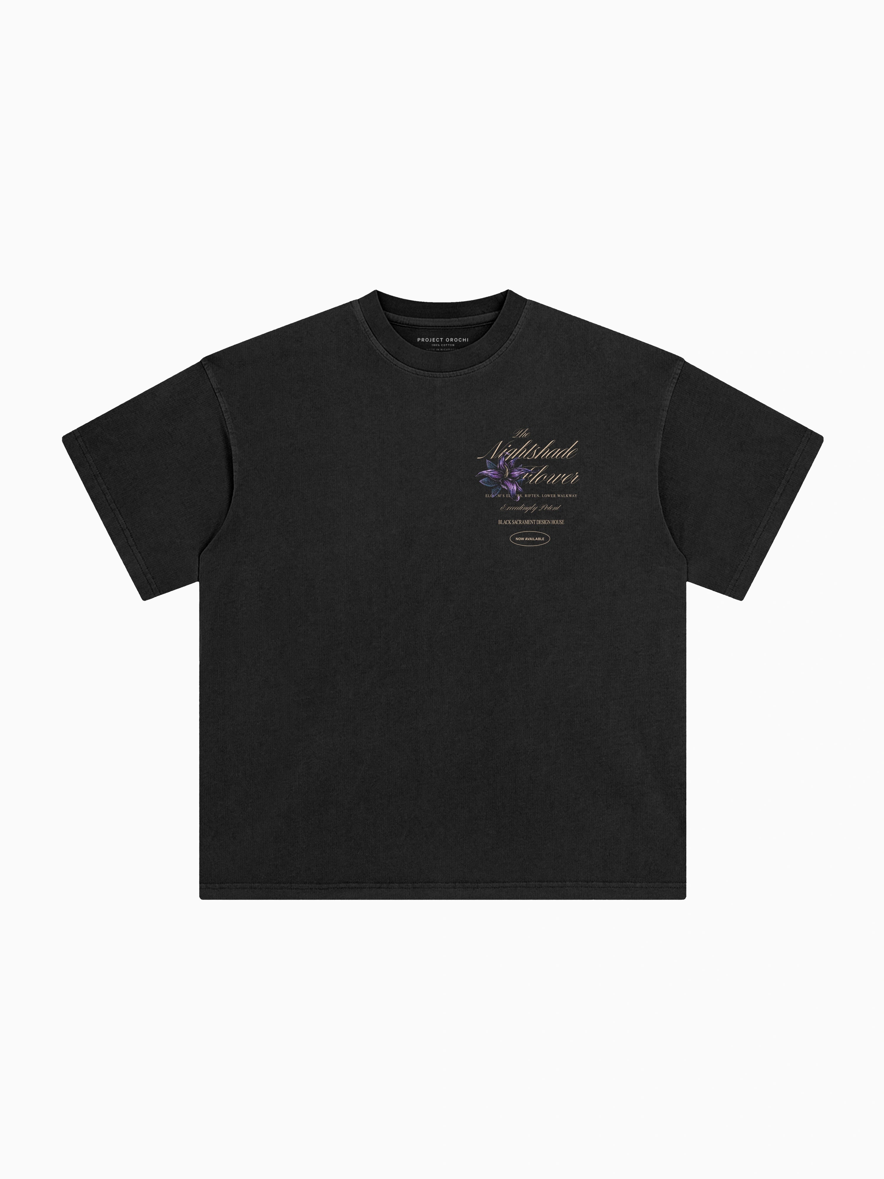 Nightshade Box Tee - Black