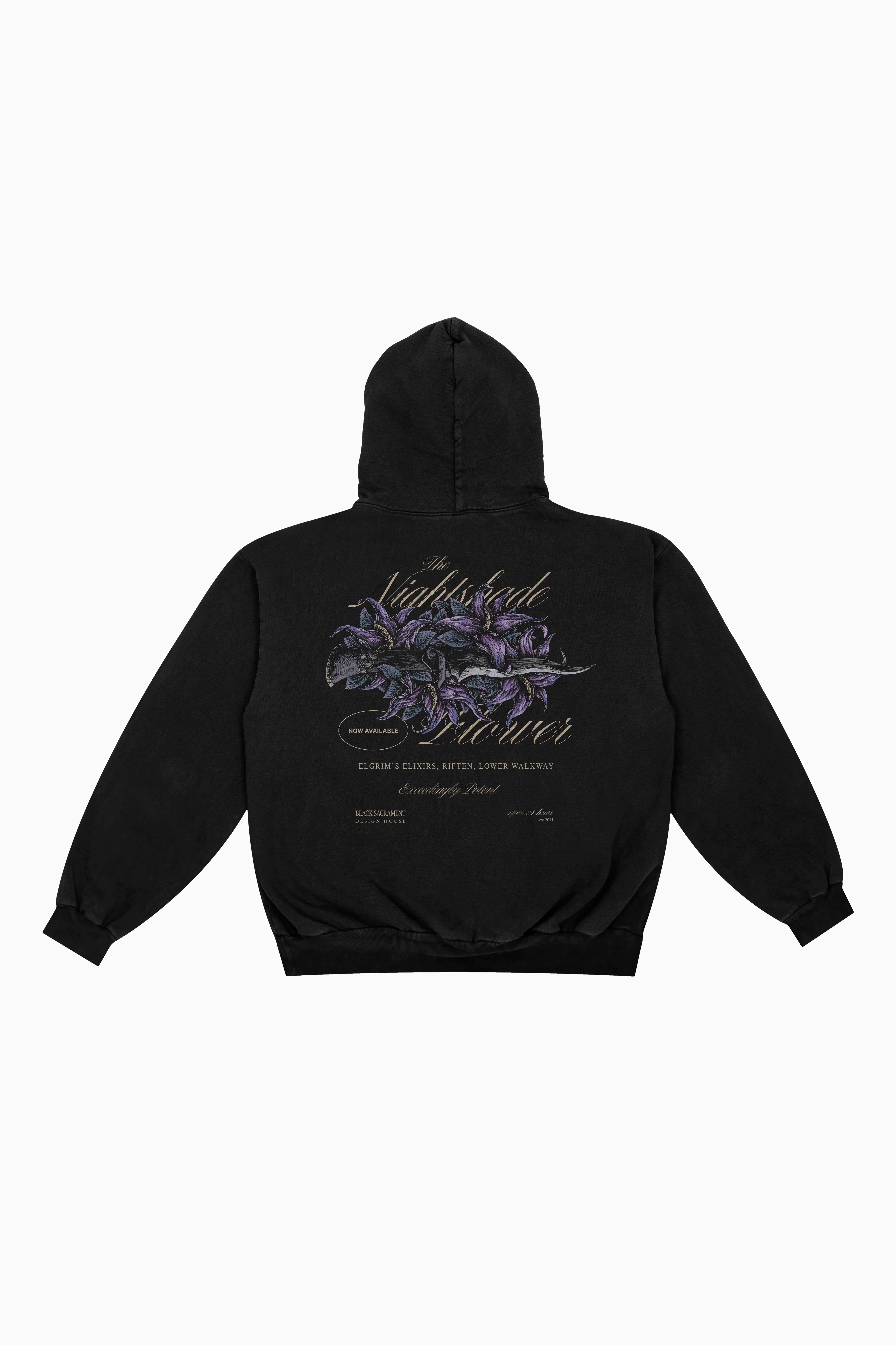 Nightshade Box Hoodie - Black
