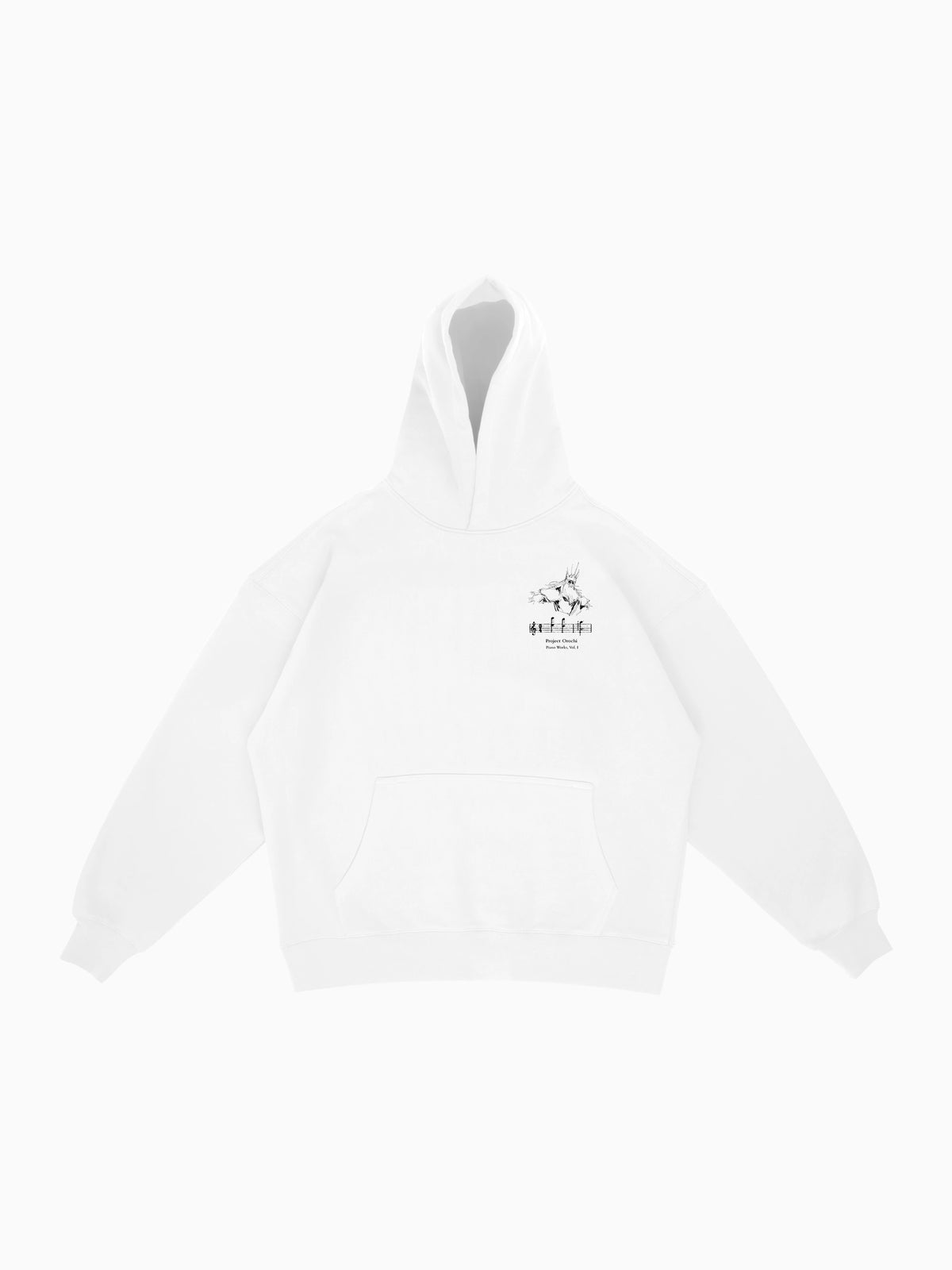 Plin Plon Hoodie - White (front mockup)