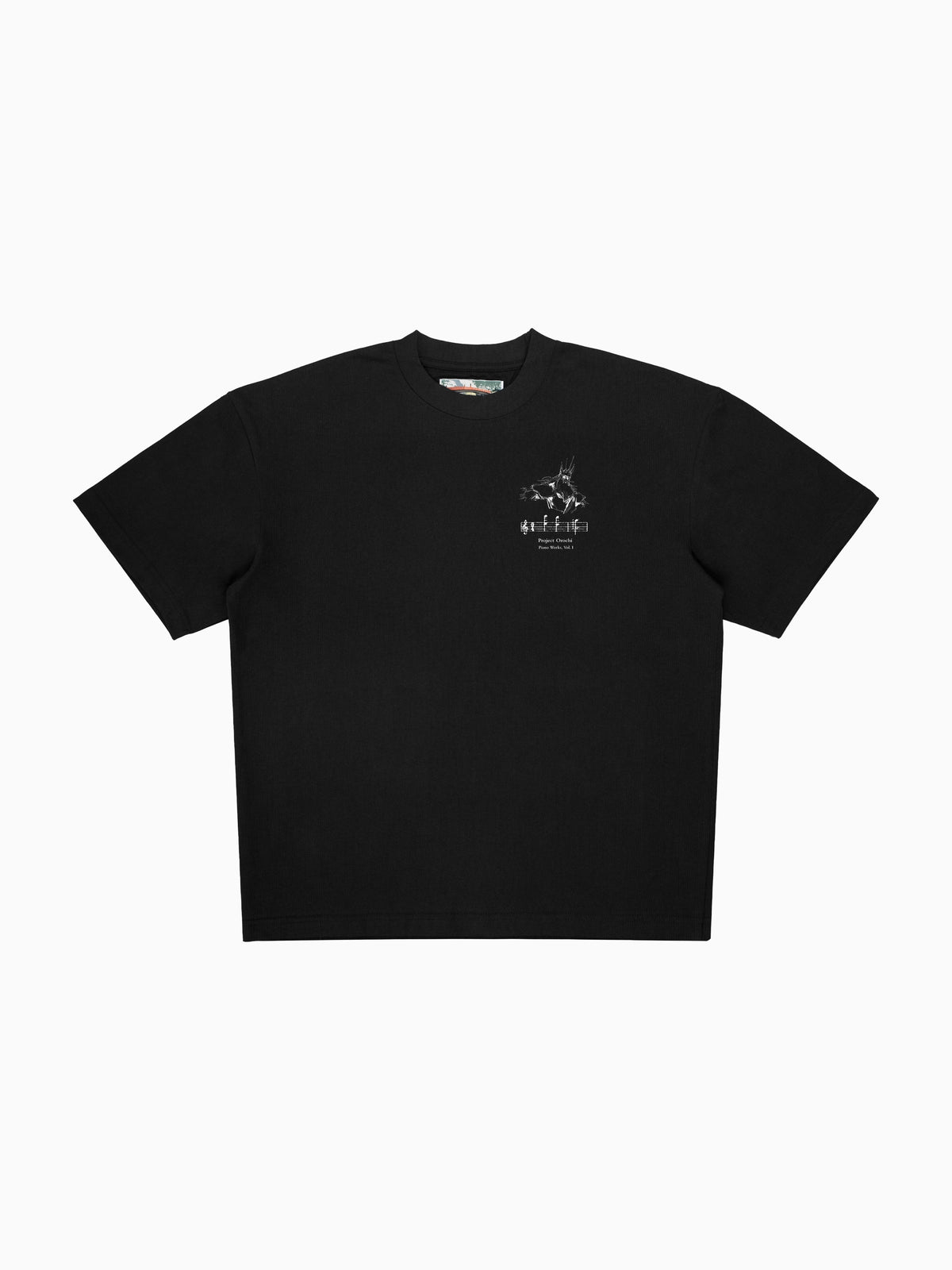 Plin Plon Tee - Black (front mockup)