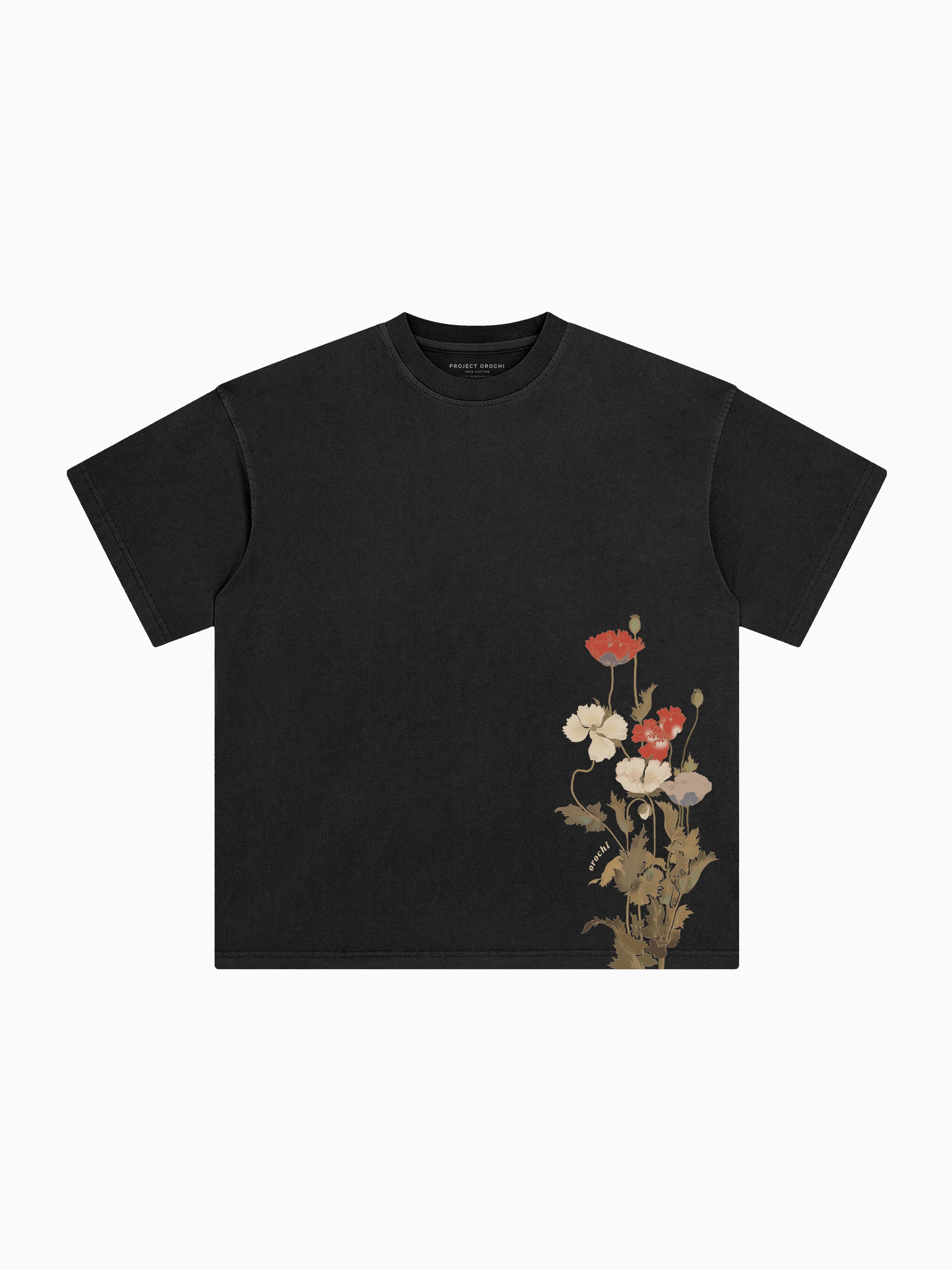Poppy Box Tee - Black