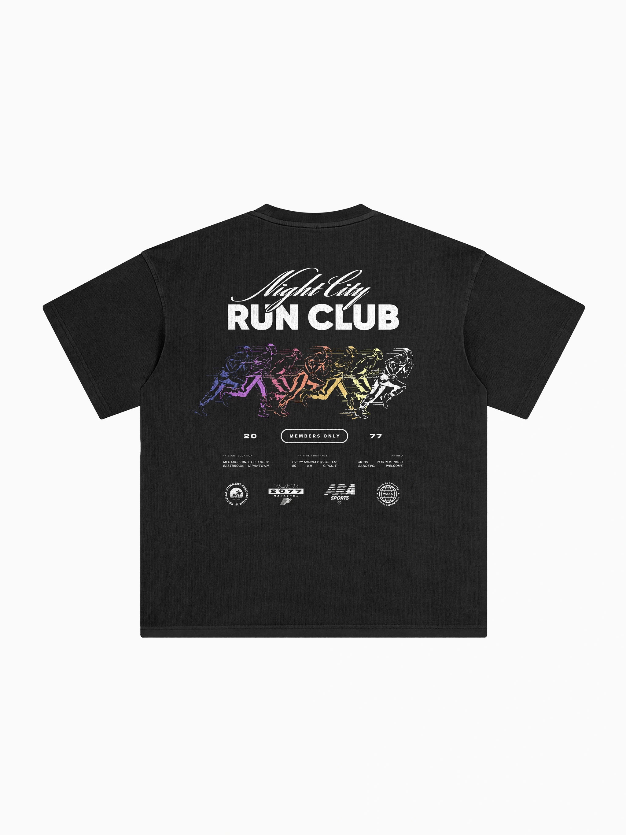 Run Club Box Tee - Black