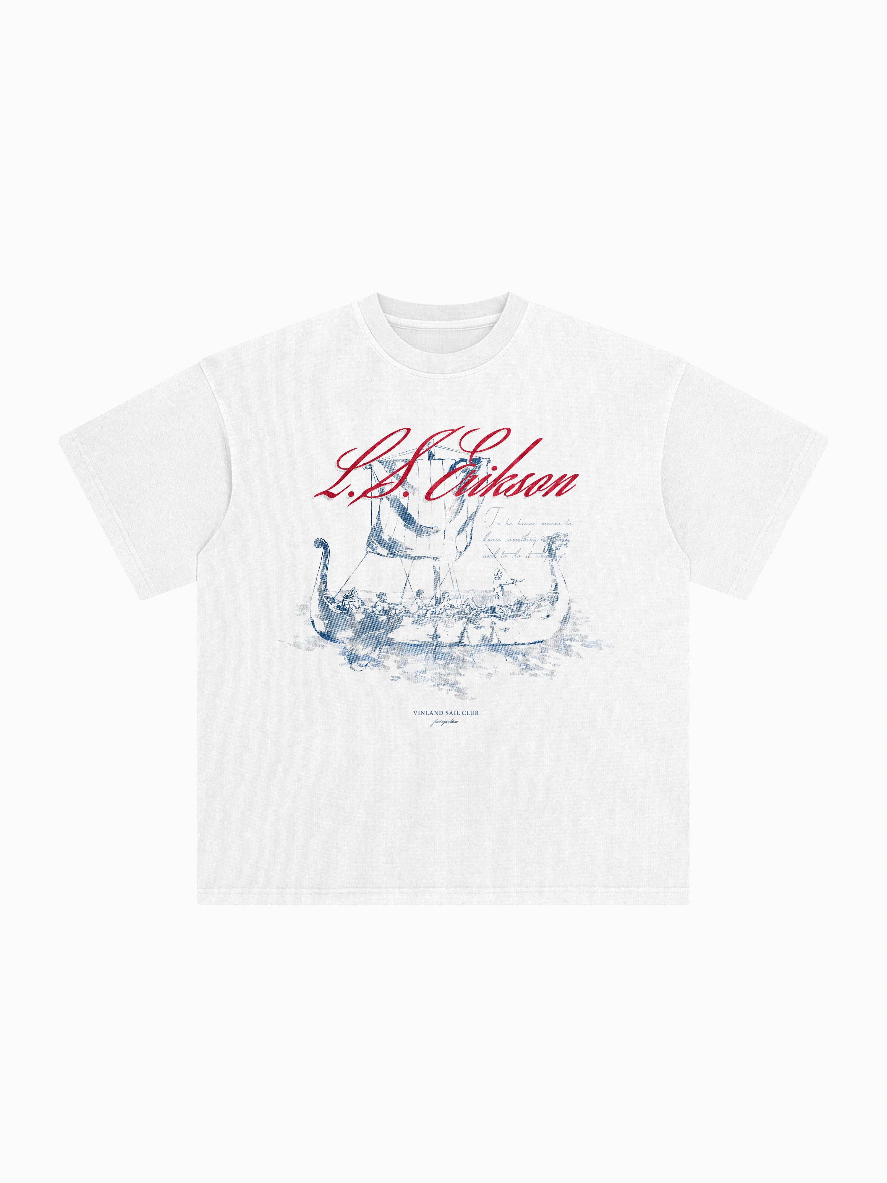 Sail Club Box Tee - White