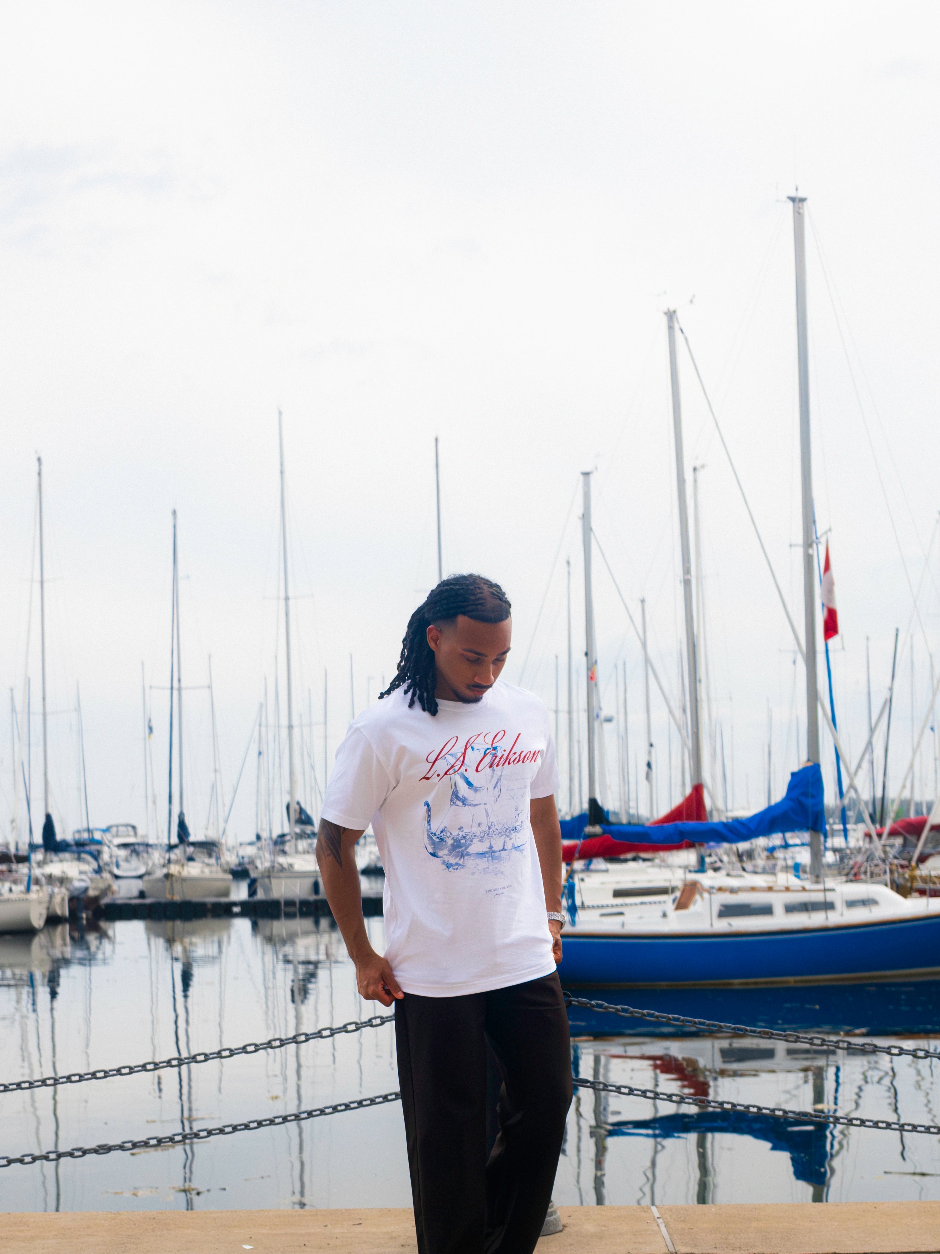 Sail Club Box Tee - White