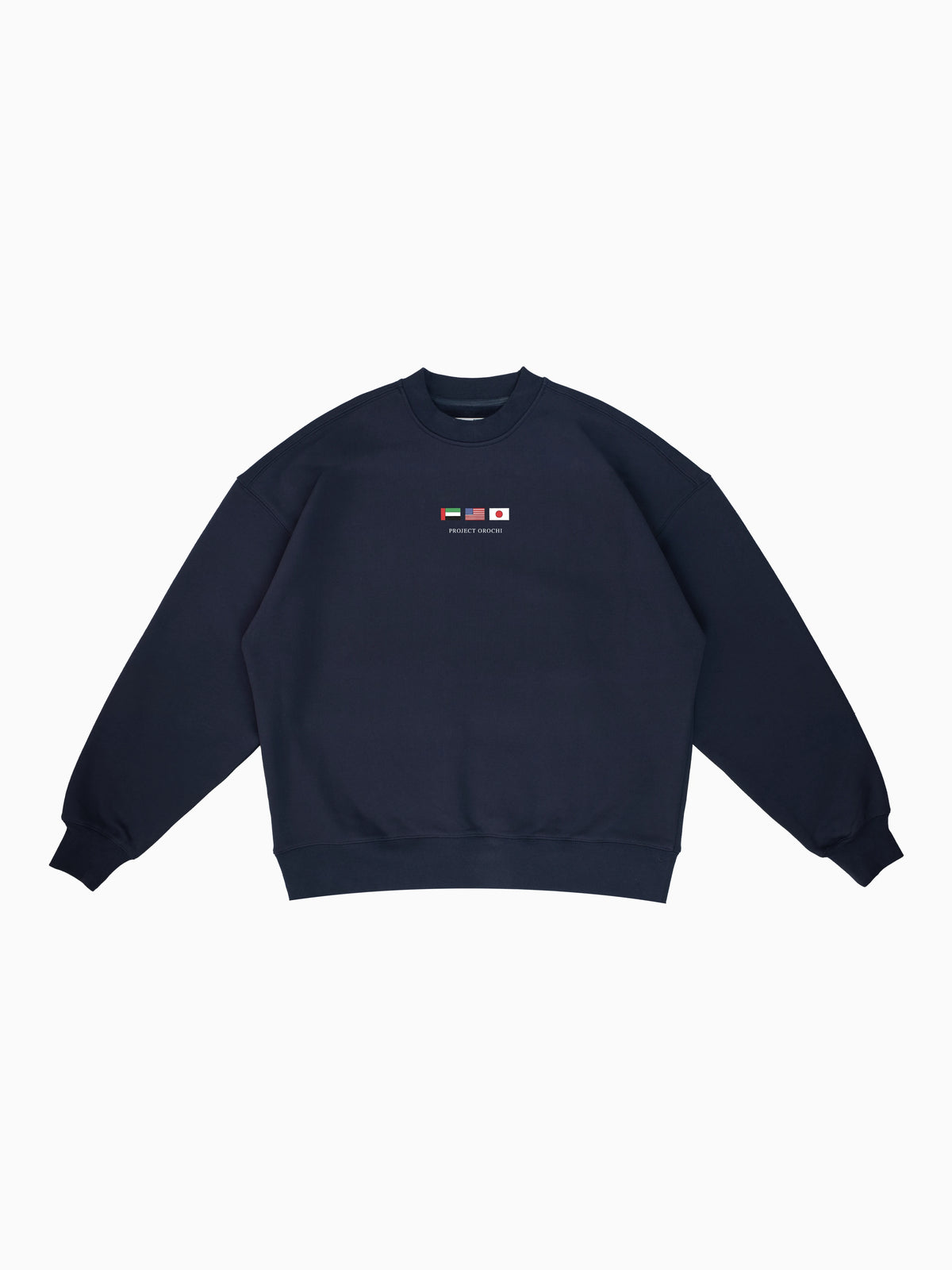 Sky Tower Crewneck - Navy (front mockup)