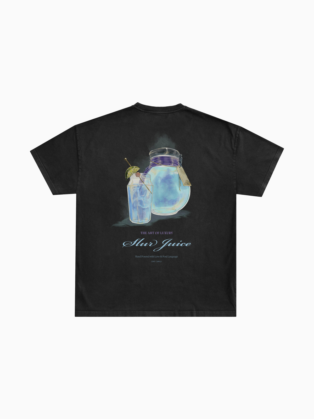 Slur Juice Tee - Black (back mockup)