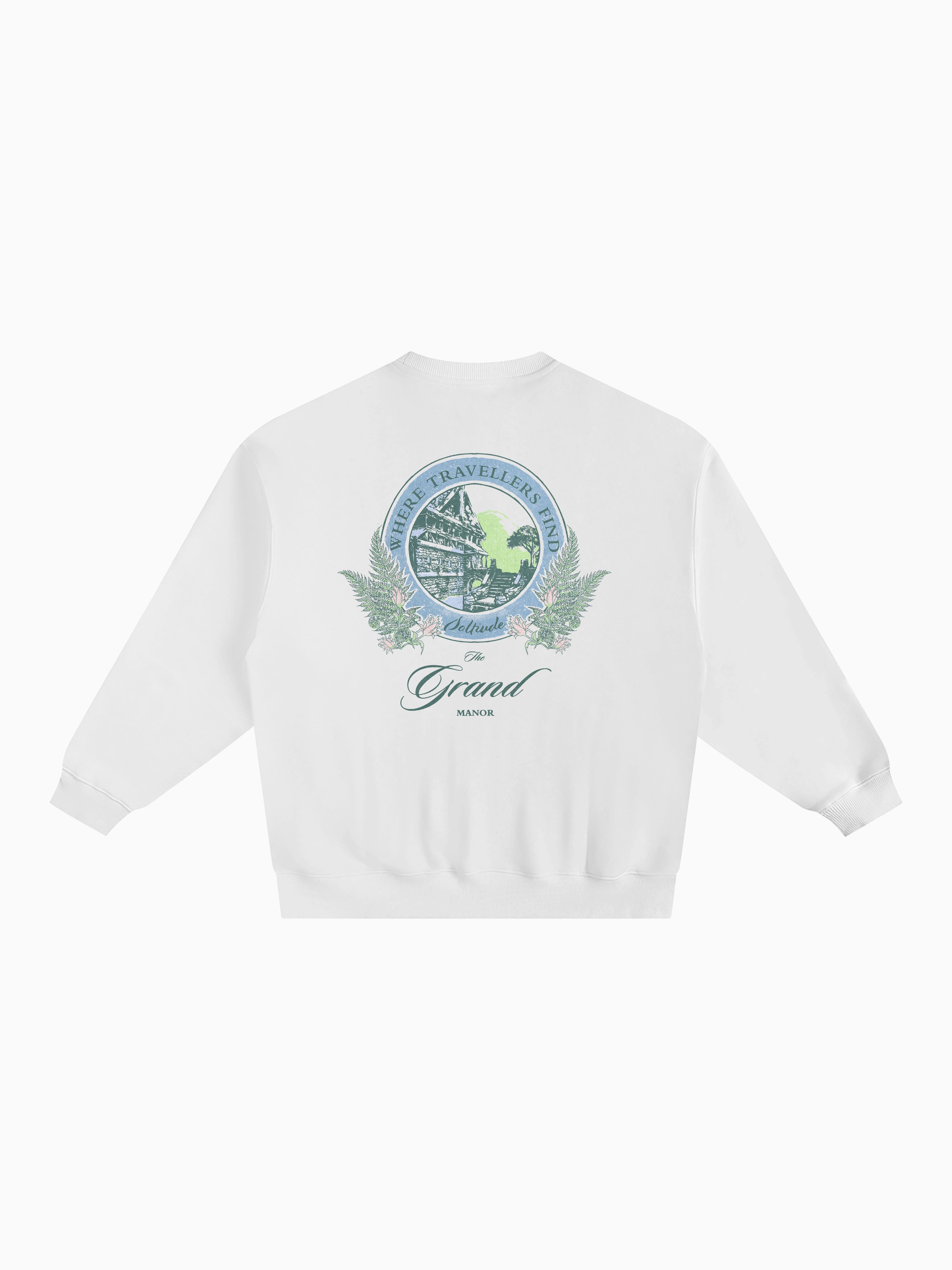 Solitude Box Crewneck - White
