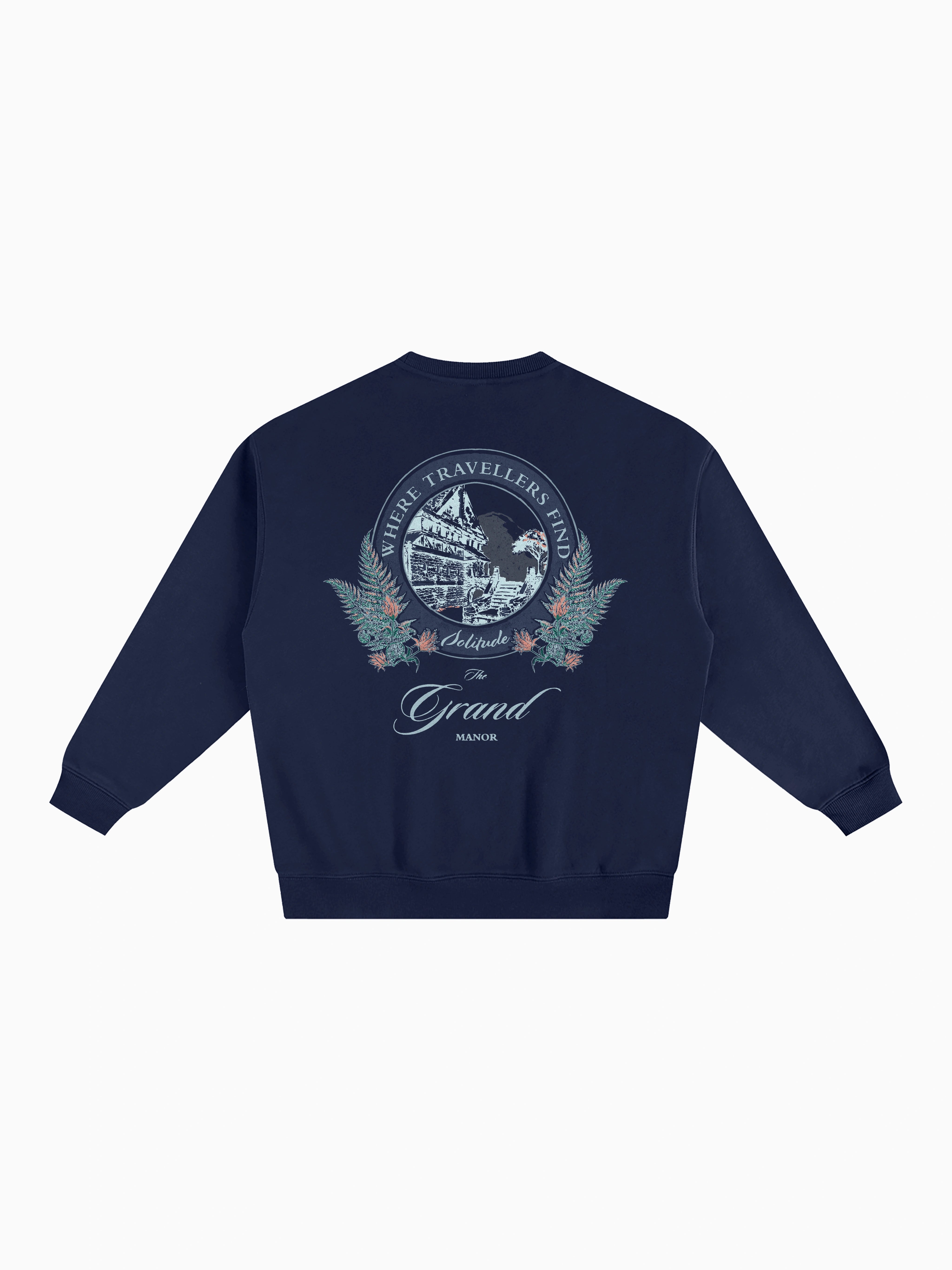 Solitude Box Crewneck - Navy