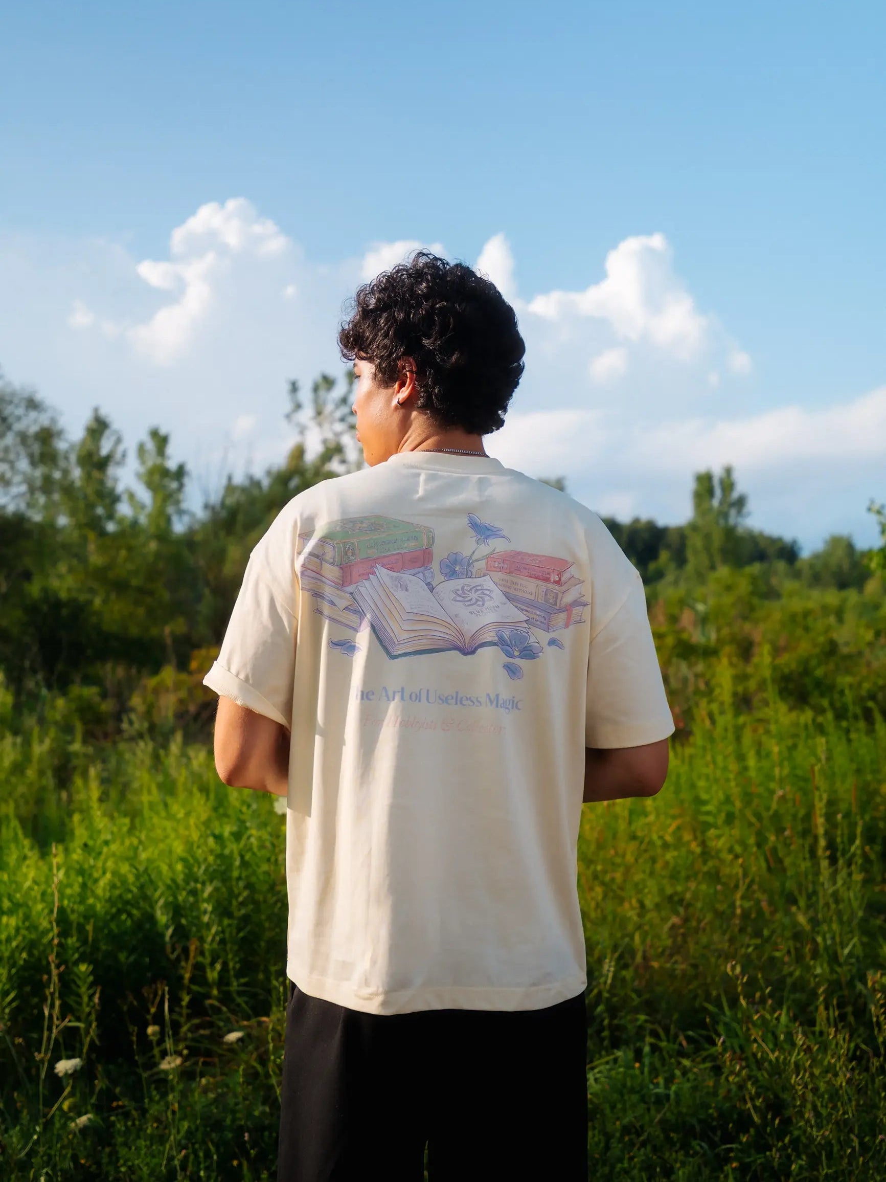 Spellbooks Tee - Natural