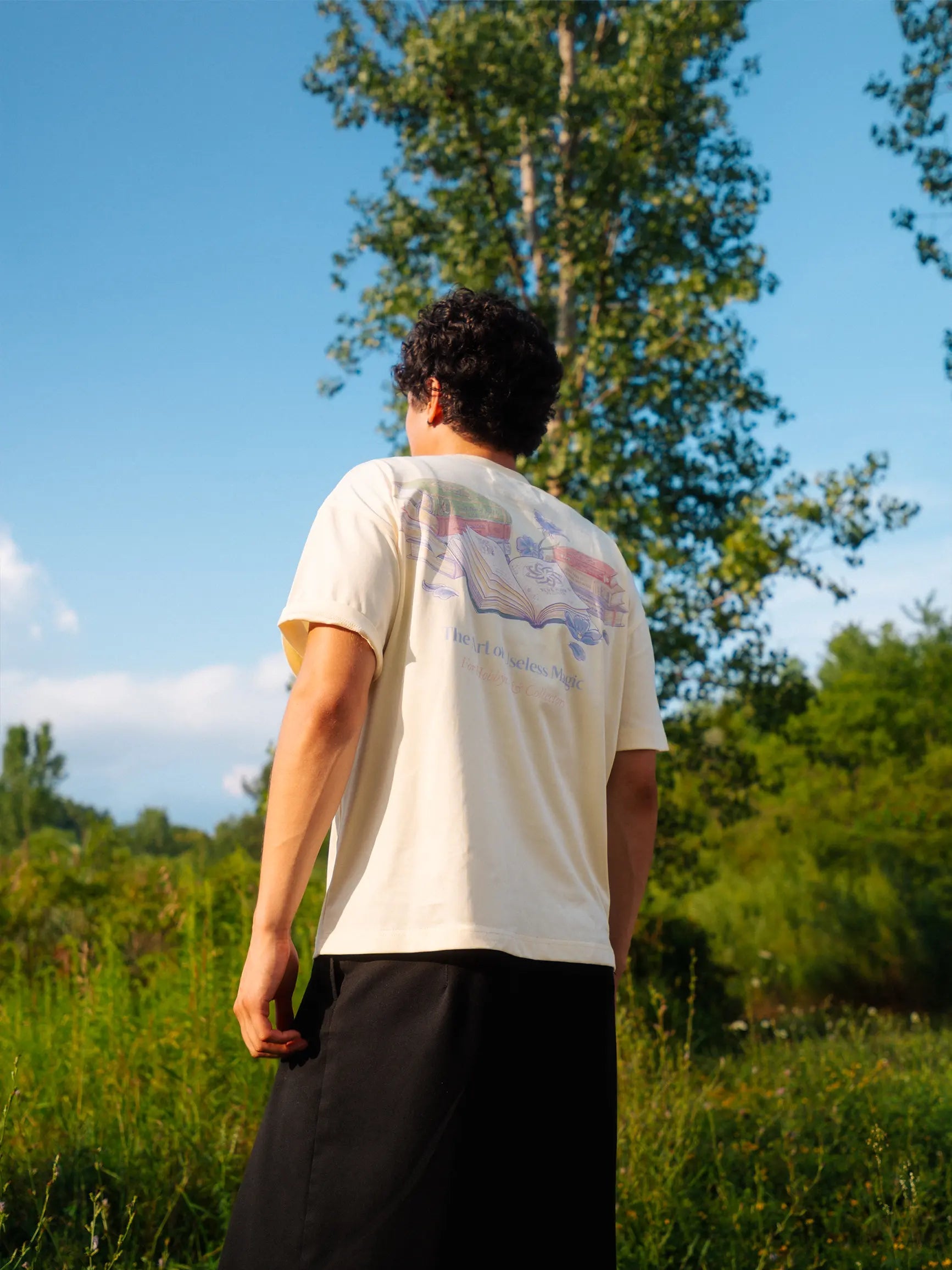 Spellbooks Tee - Natural