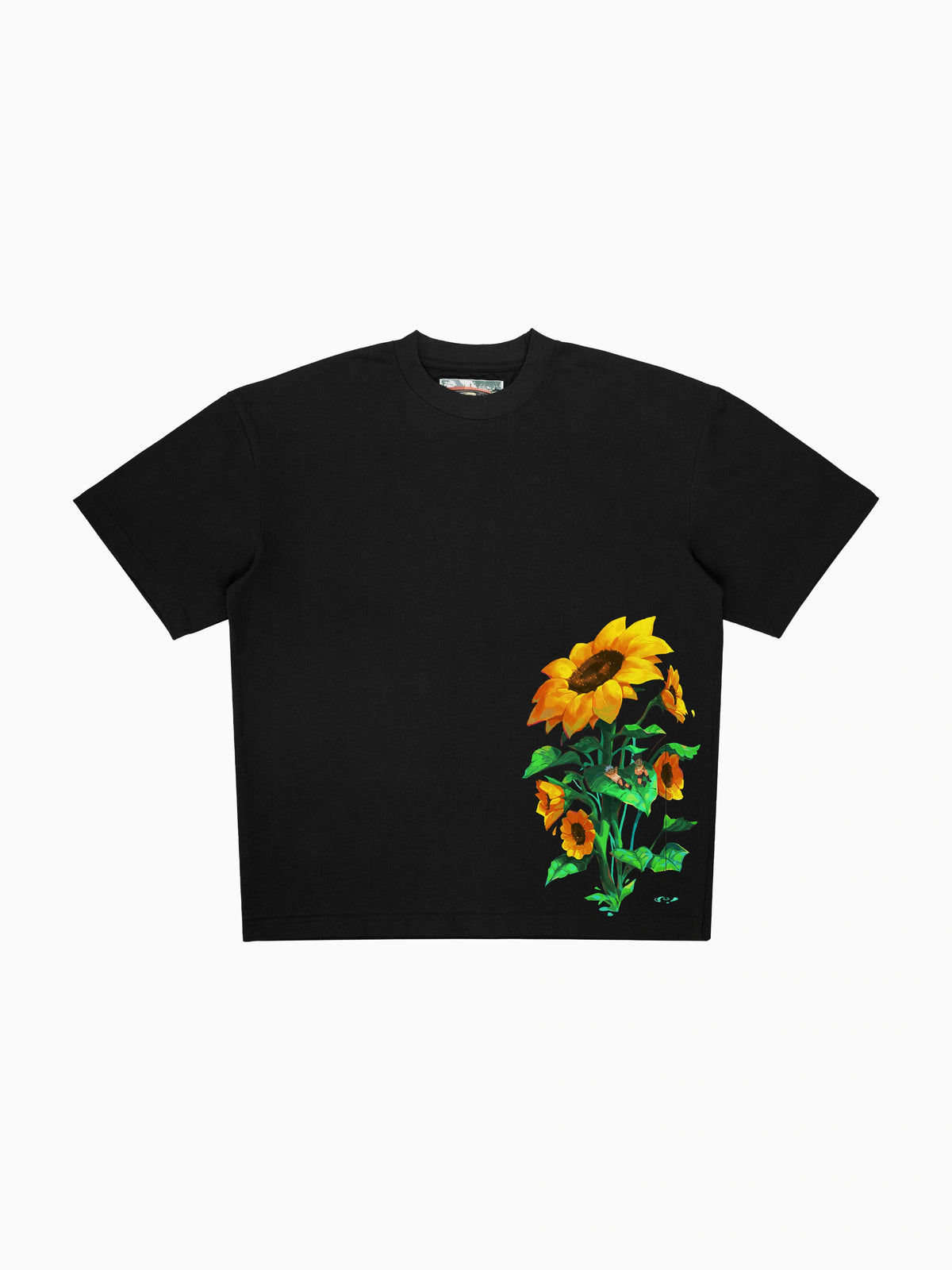 Sunflowers Tee - Black