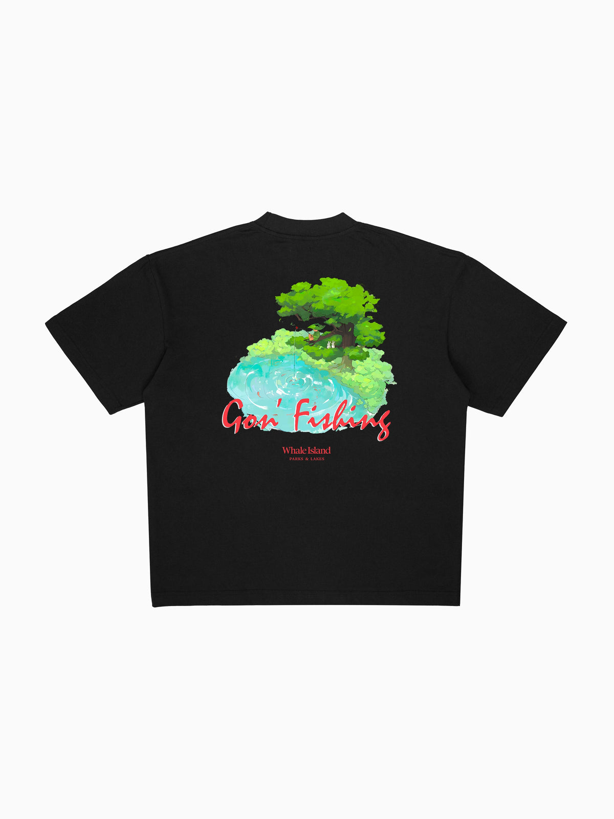 Swamp Tee - Black (back mockup)