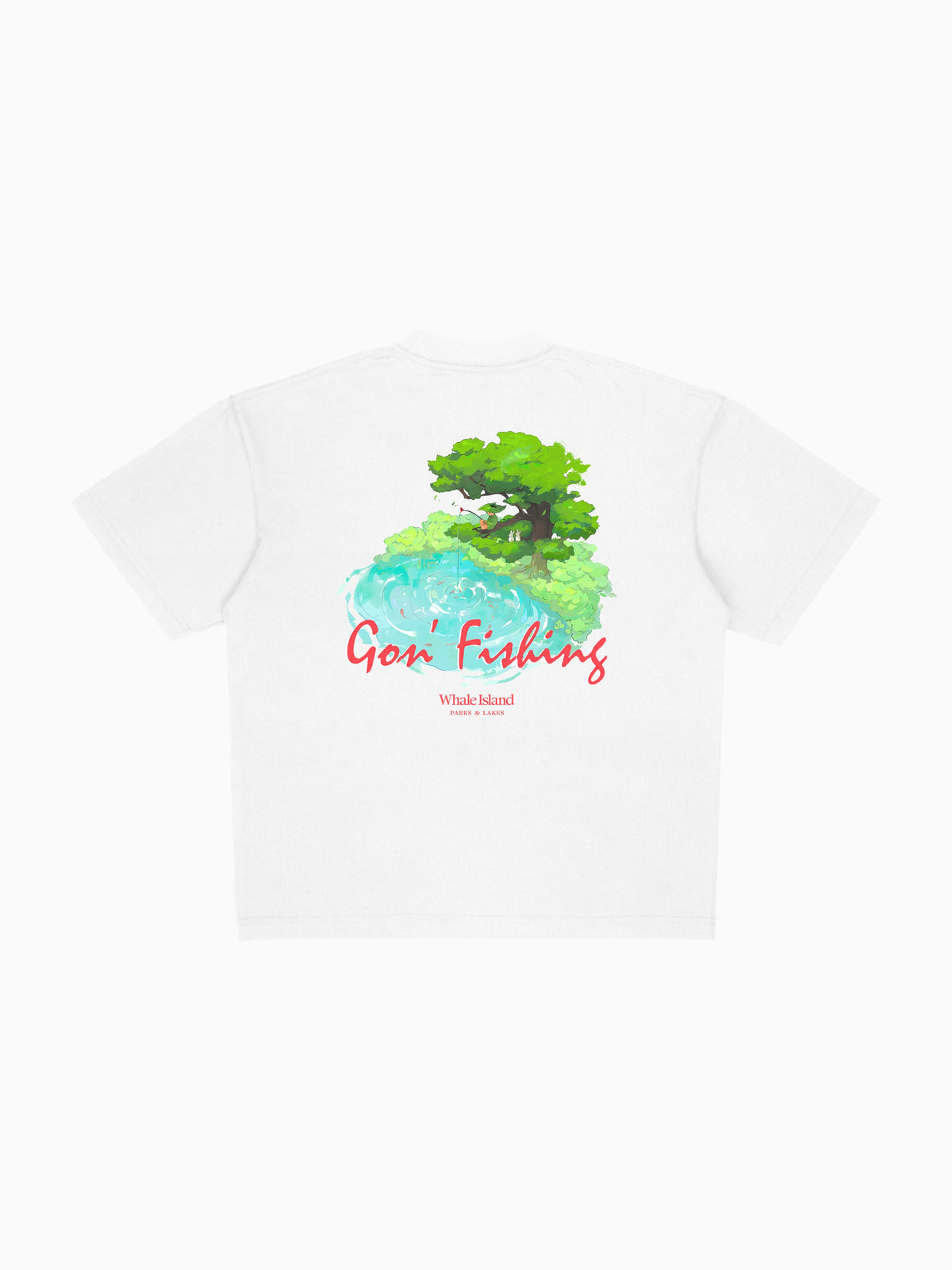 Swamp Tee - White (back mockup)