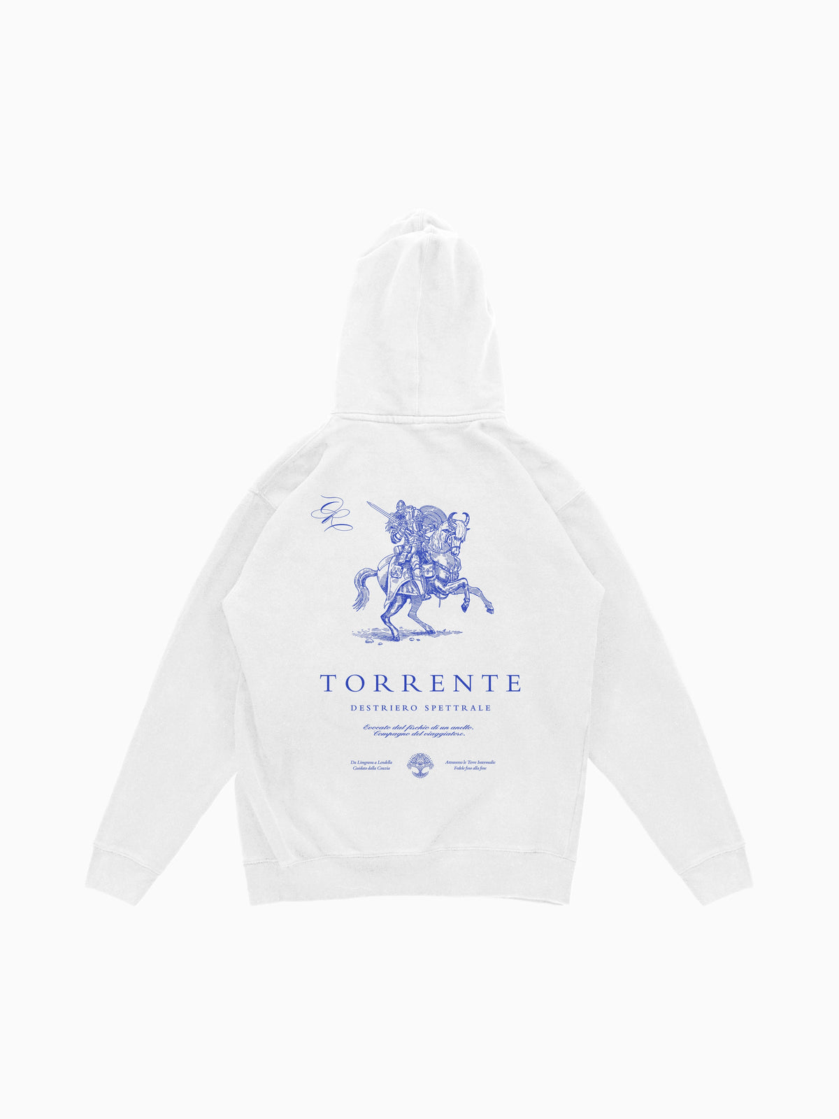 Torrente Hoodie - White (back mockup)